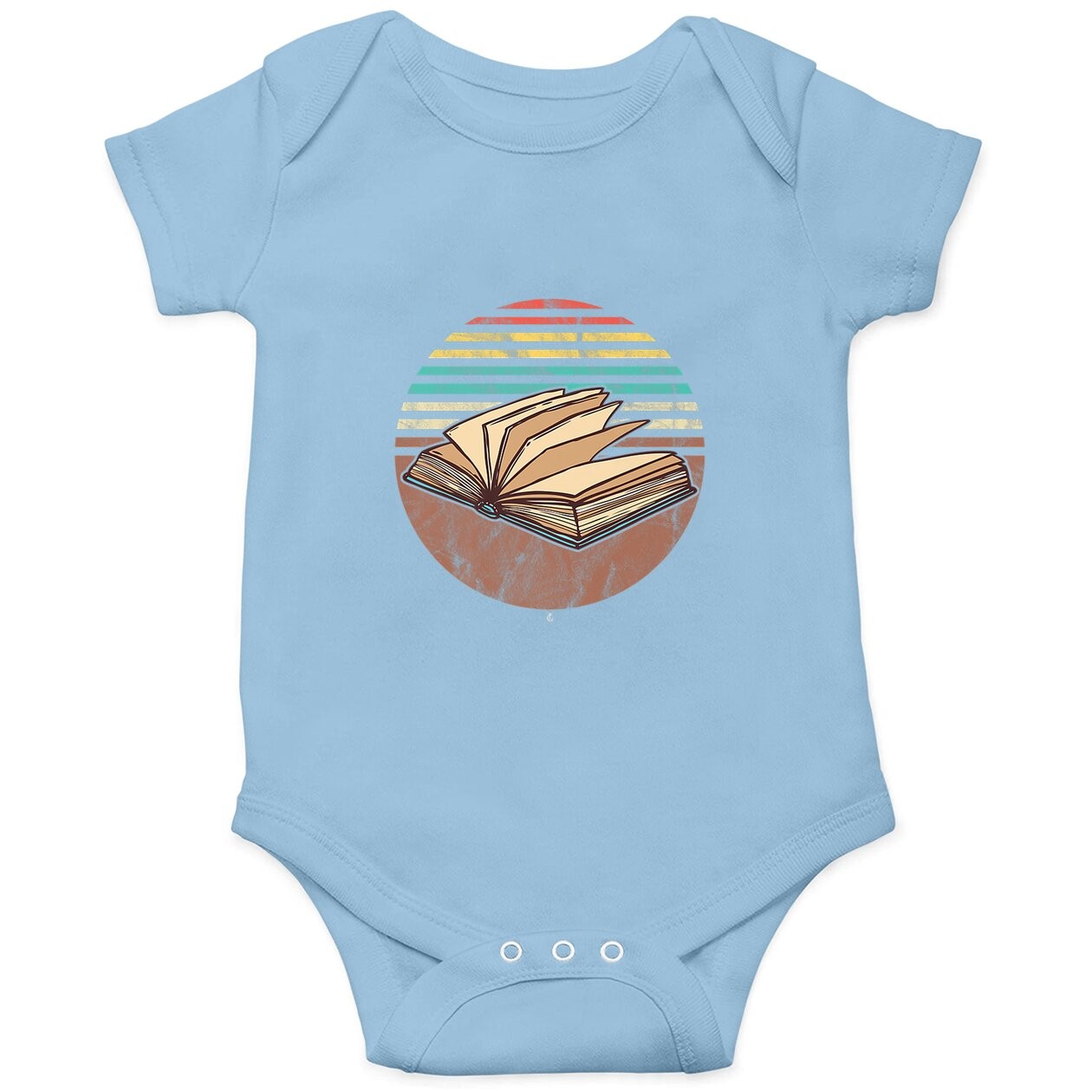 Retro Bookish Vintage Avid Book Lovers Readers Gift Baby Bodysuit