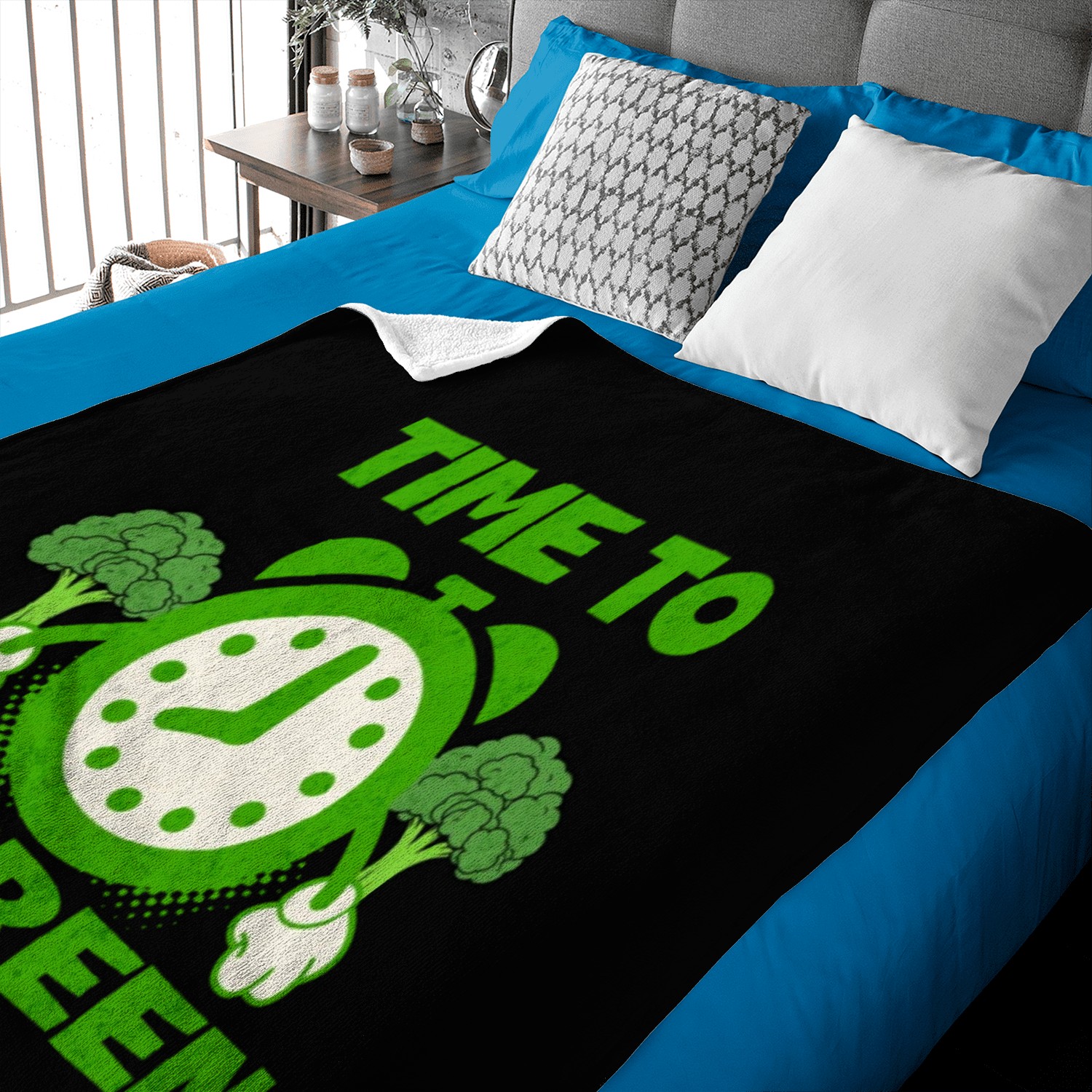 Time To Go Green Baby Blankets
