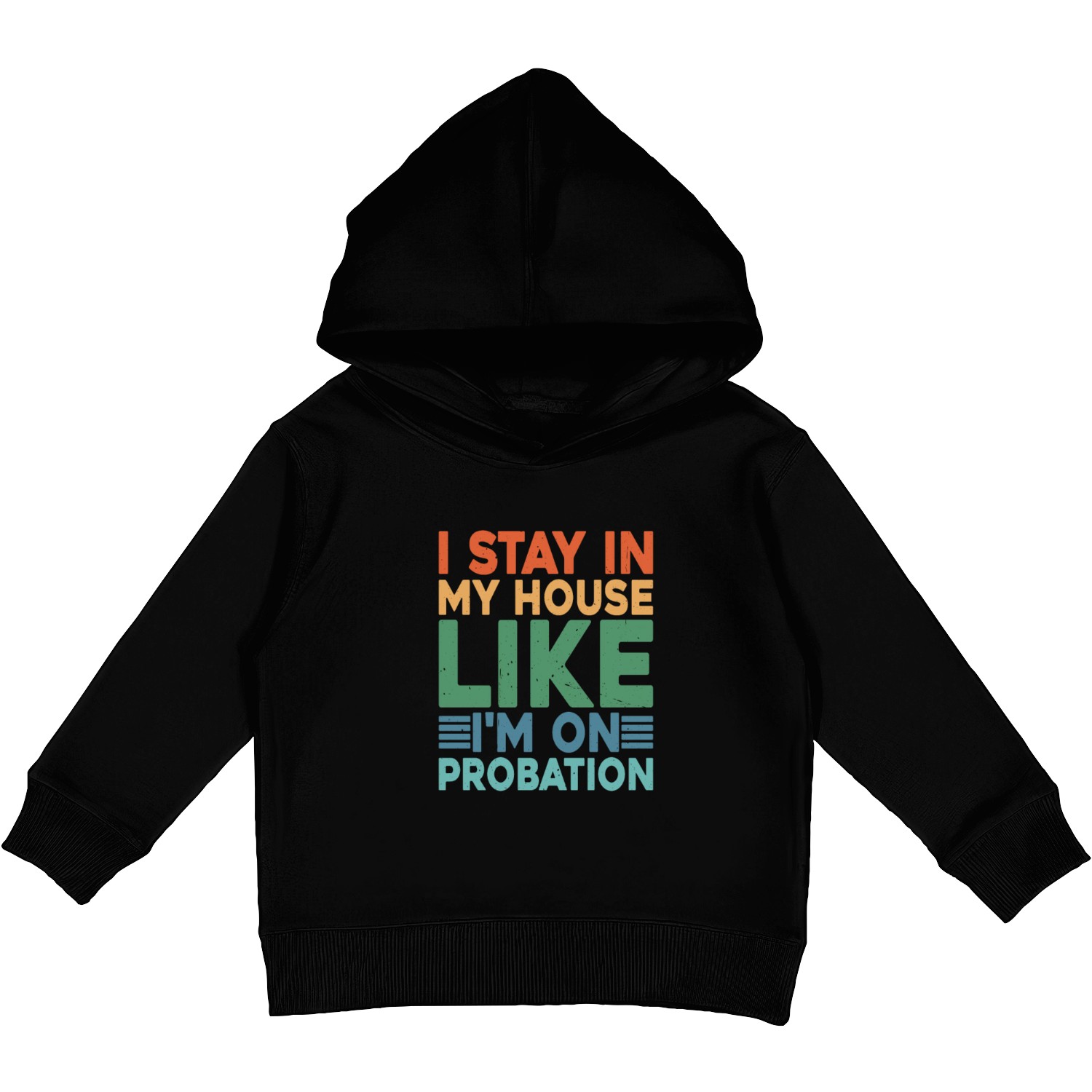 I Stay In My House Like I'm On Probation 2 Kids Pullover Hoodies