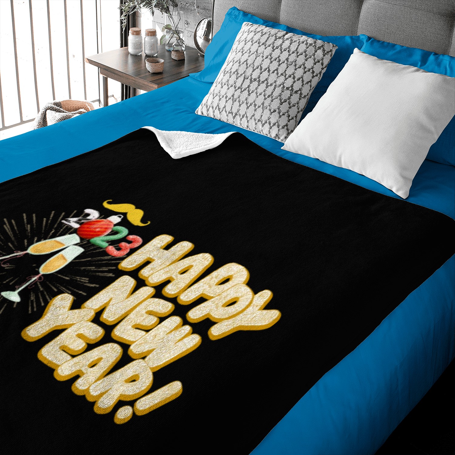 Happy New Year, 2023 Matching Family, Cheers tees Baby Blankets