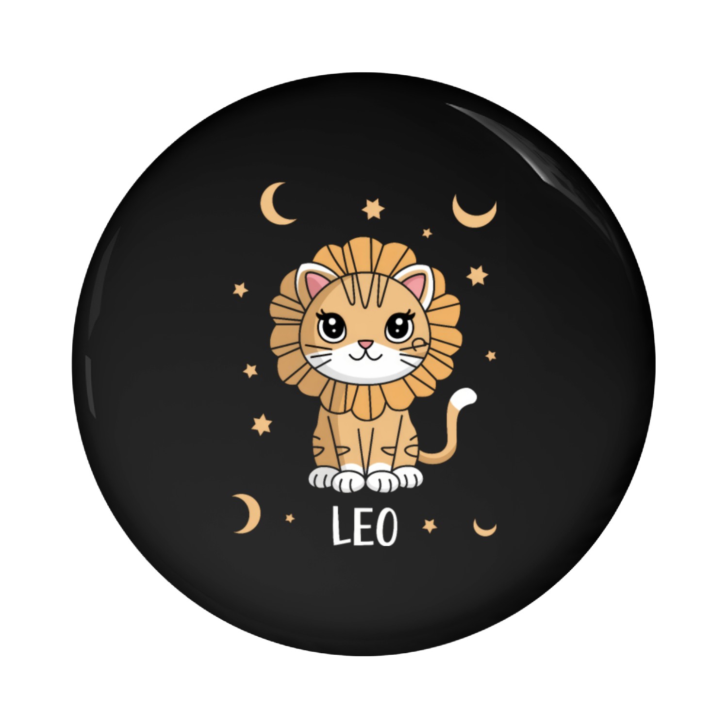 Leo Kitten: A Roaring Star Adorable Leo Zodiac Pin Buttons