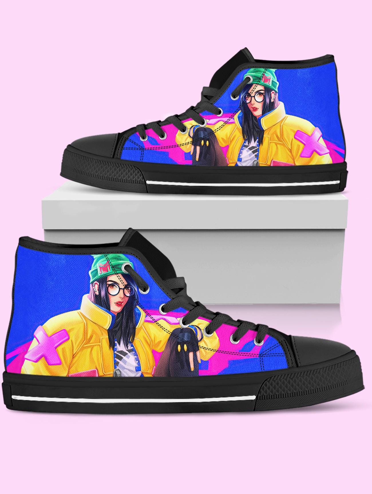 Killjoy High Top Shoes, Video Game Sneakers for Women, Men