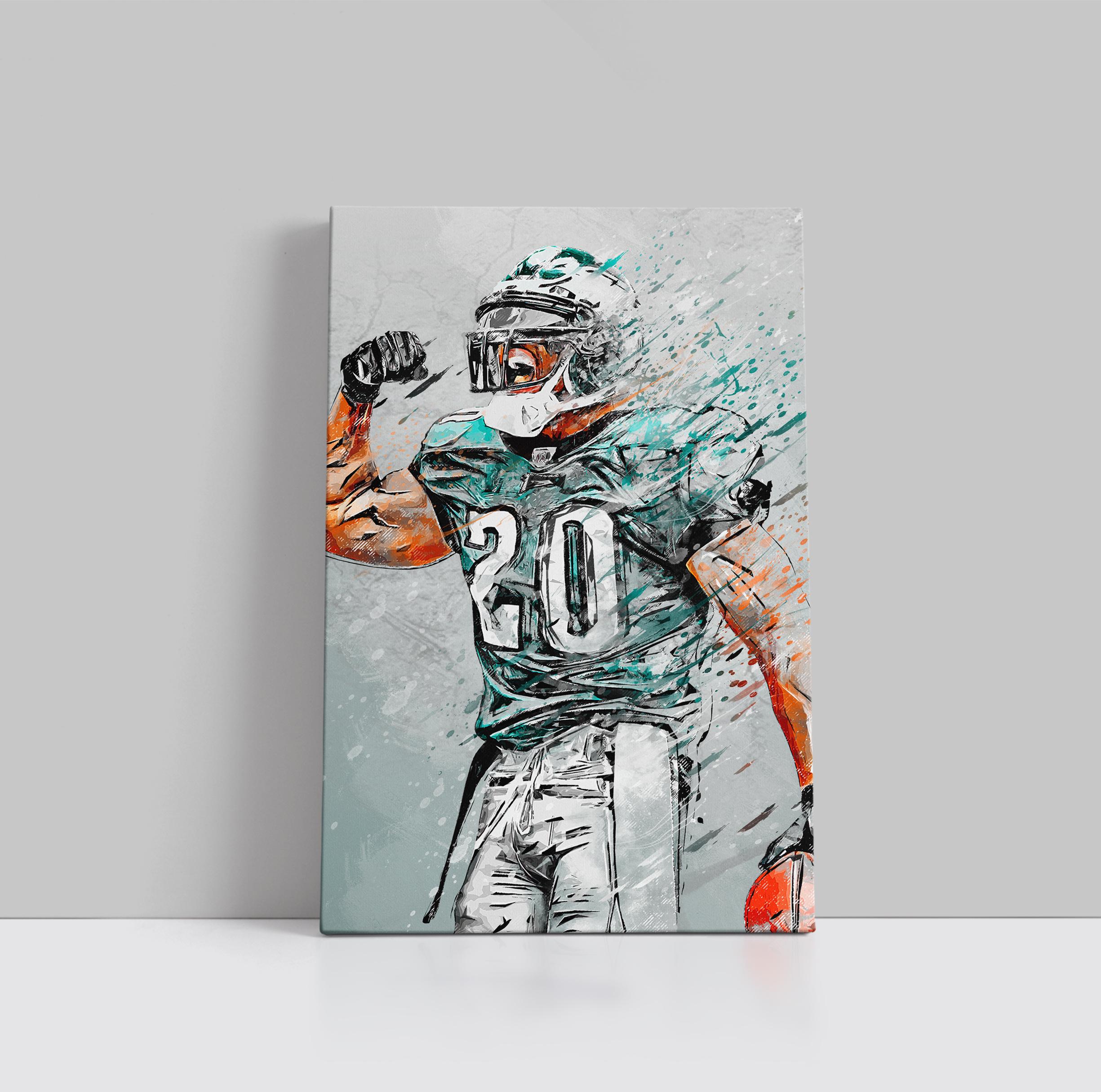 Brian Dawkins Canvas Philadelphia Eagles Poster Football Wall Art football Player Canvas Print Sports Home Decor S34 Christmas Gift