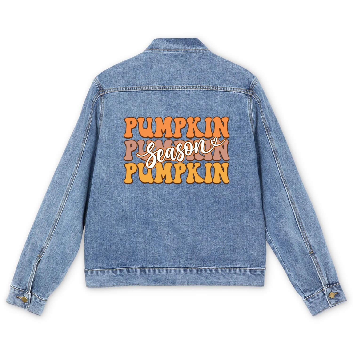 pumpkin season Men's Denim Jackets