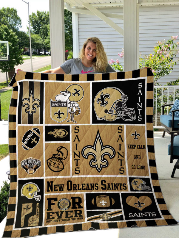 New Orleans Saints Quilt, Bedding Decor