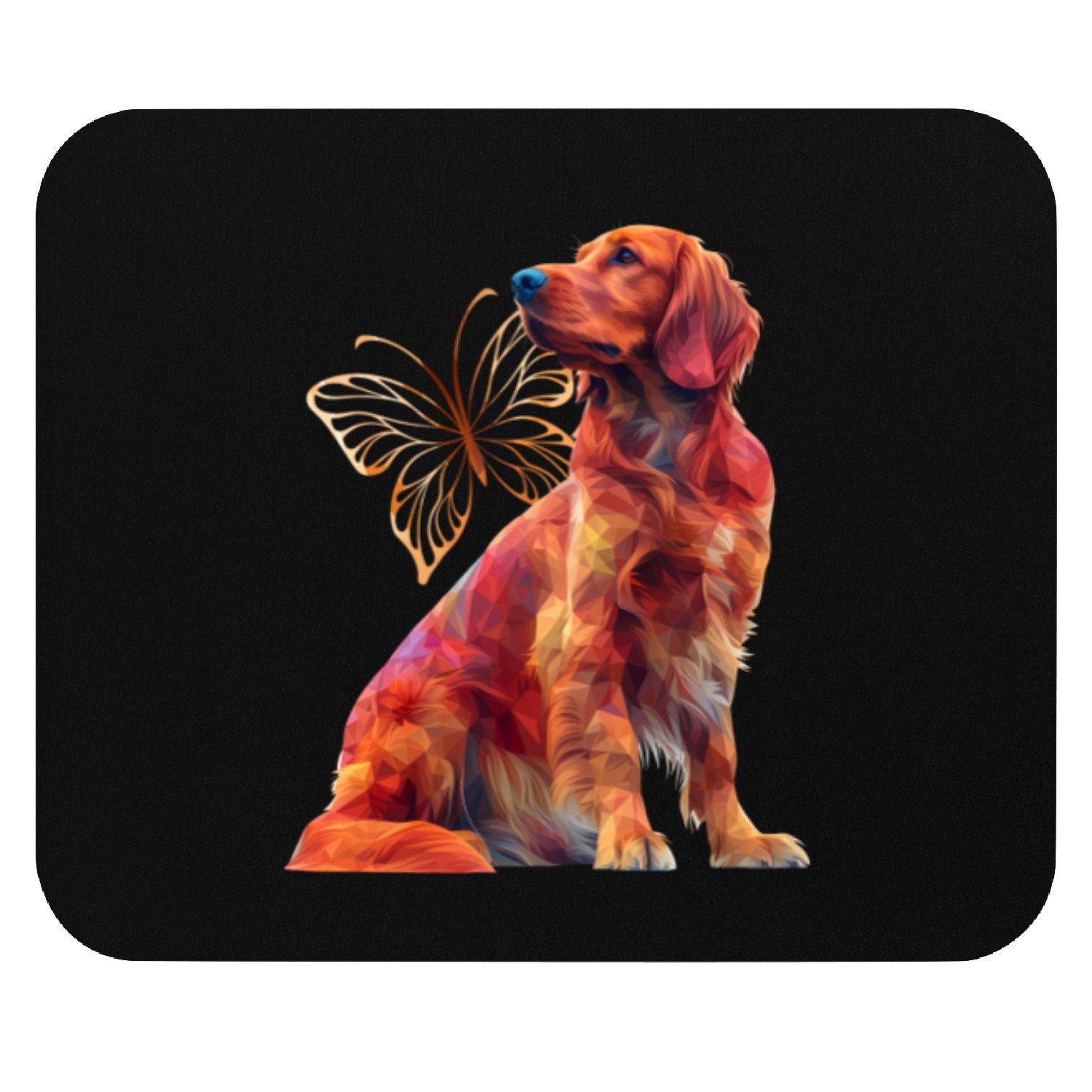 Irish setter Butterfly Mouse Pads