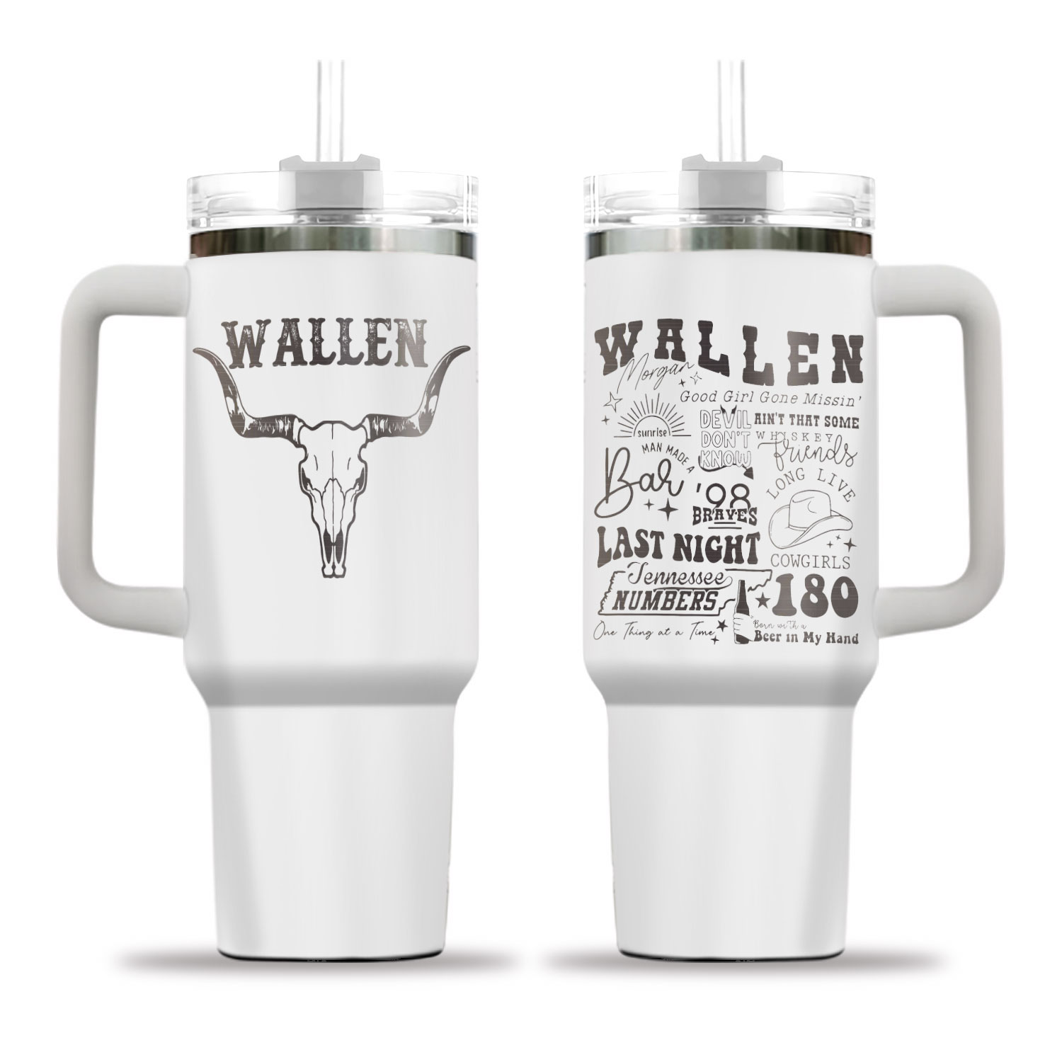 Wallen Signature Engraved 40 oz Tumbler
