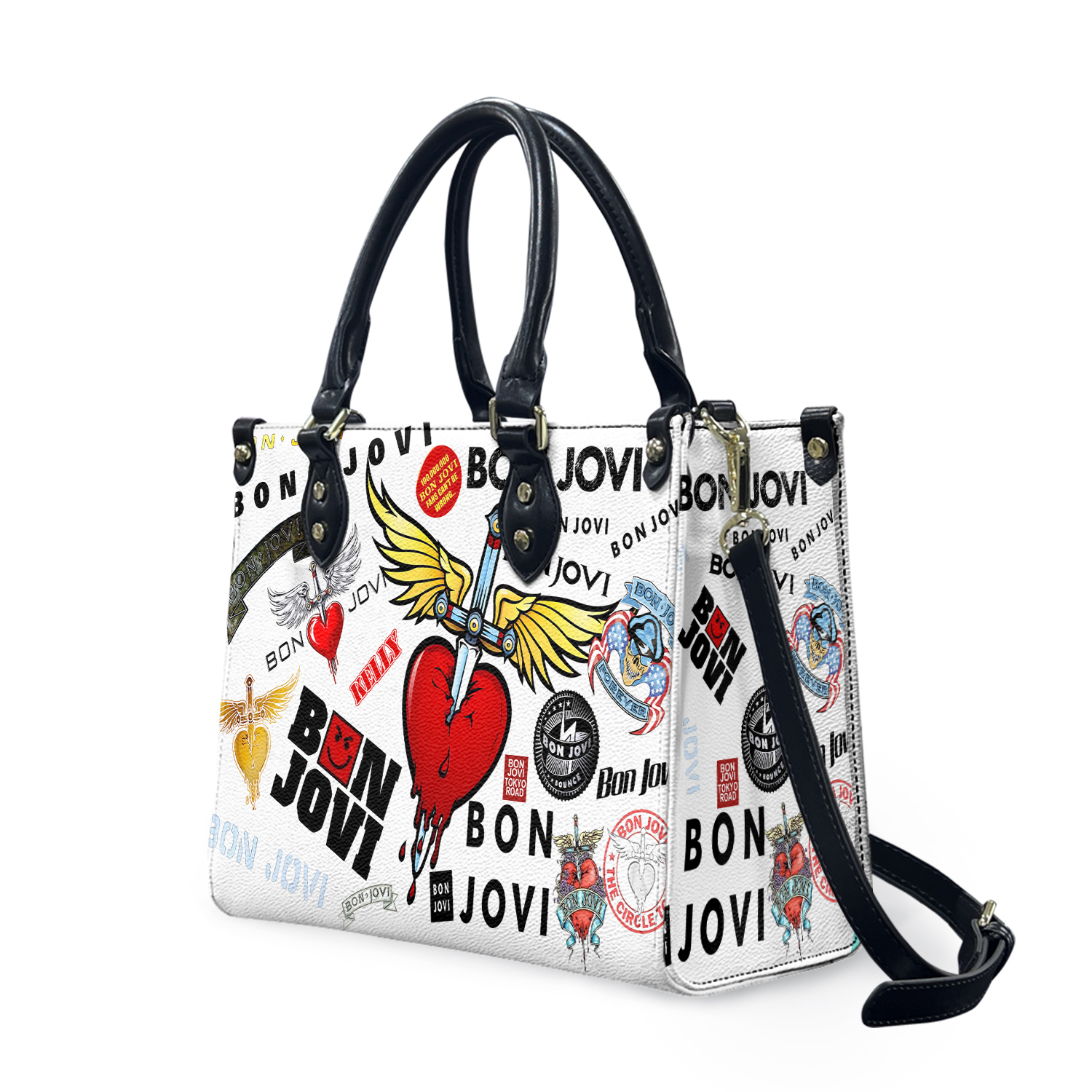 Bon Jovi Leather Bag, Bon Jovi Women Bag, Shoulder Bag, Trending Bag Gift