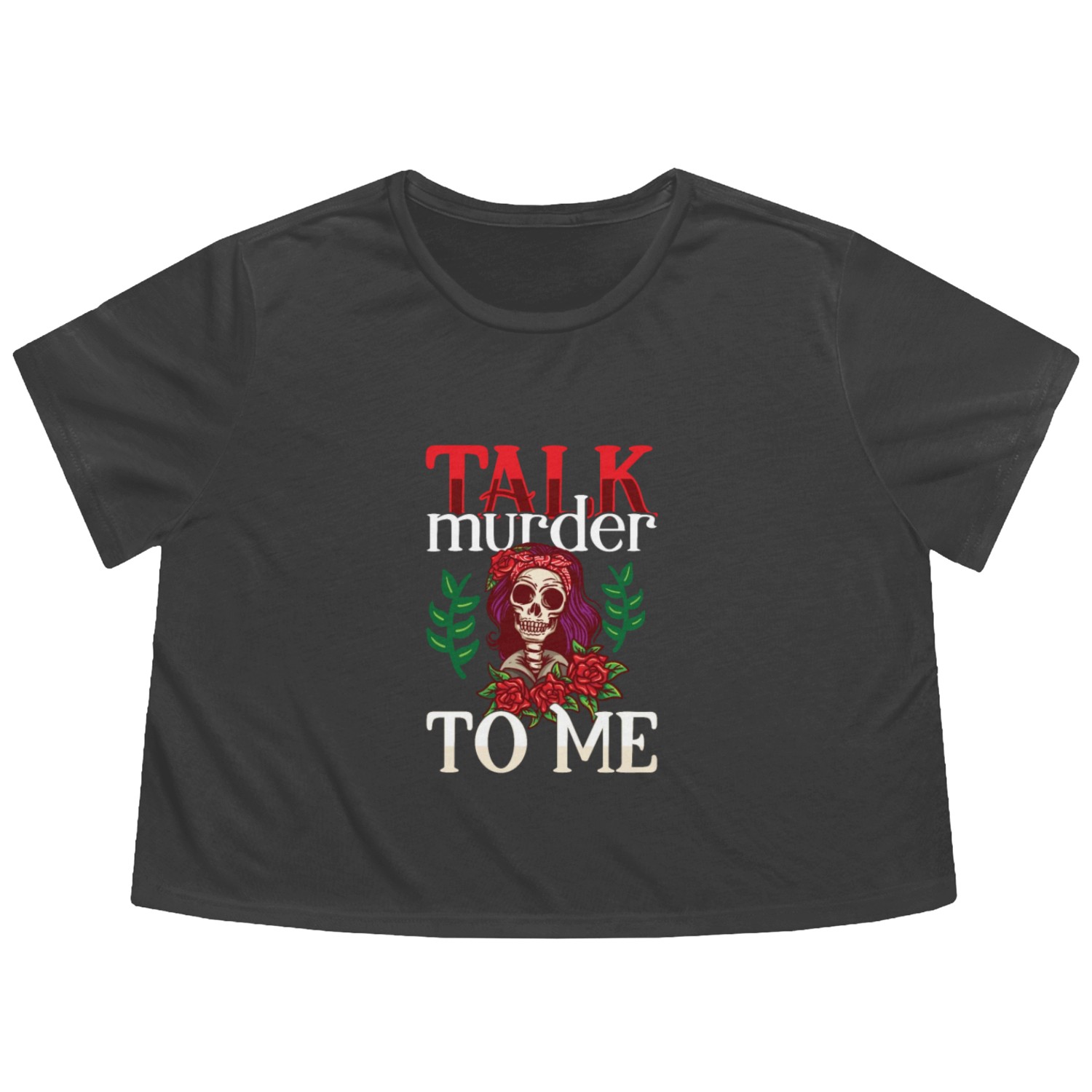 True Crime Murder Spy Crime Interest Gift Idea Flowy Cropped Tees