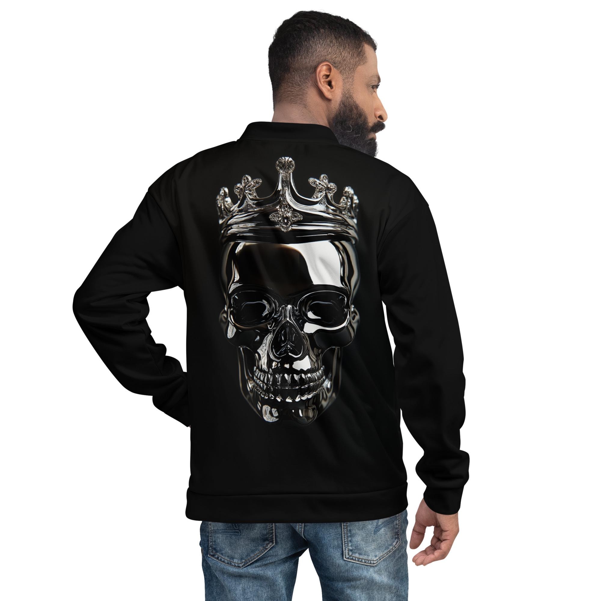 Chrome Skull Unisex Bomber Jacket