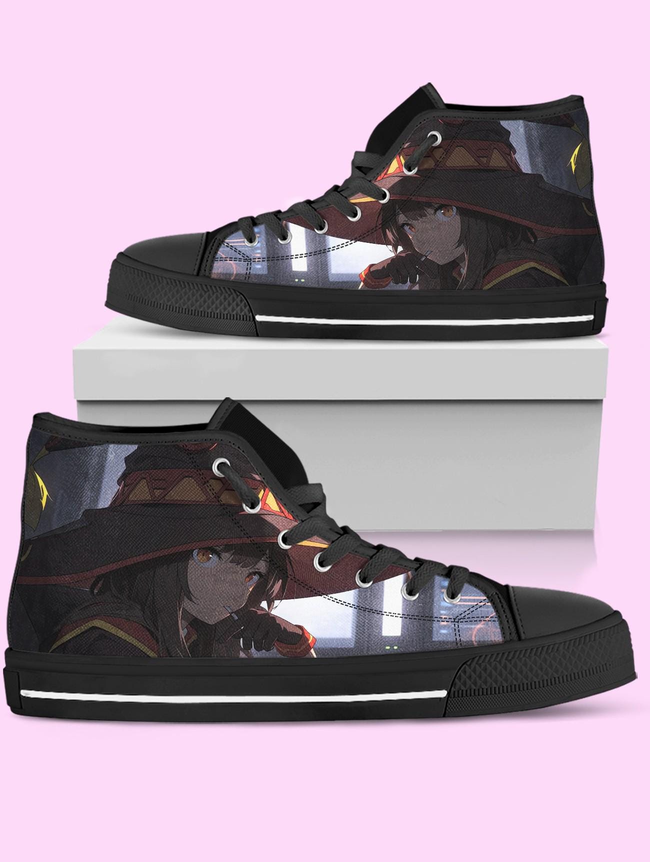 KonoSuba High Top Shoes, Anime Sneakers for Women, Men