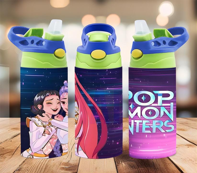 Kpop Demon Hunter Kids Water Bottle, Back to School Gift, Gift For Girls/Boys