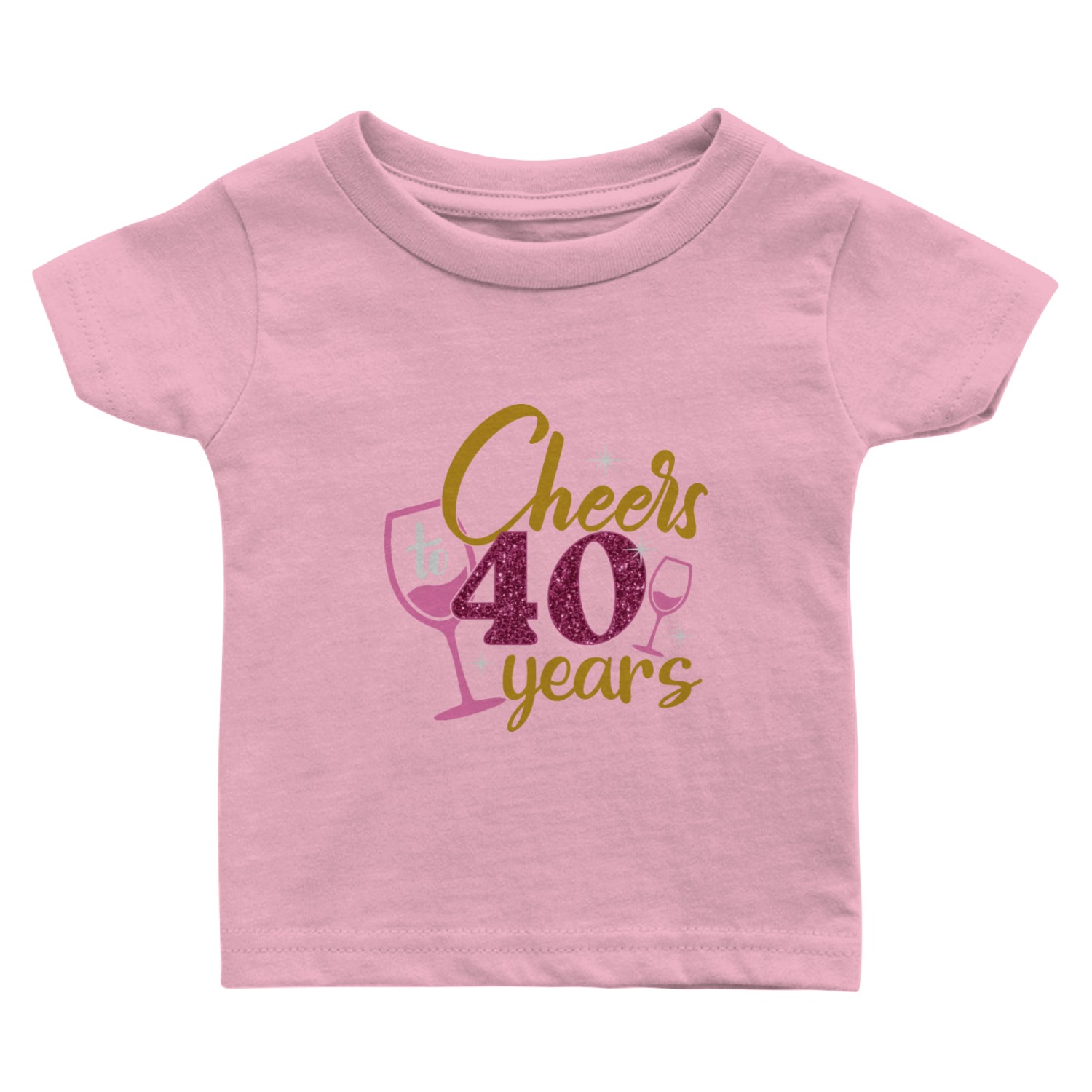 Cheers to 40 Years Birthday Queen Baby T Shirts