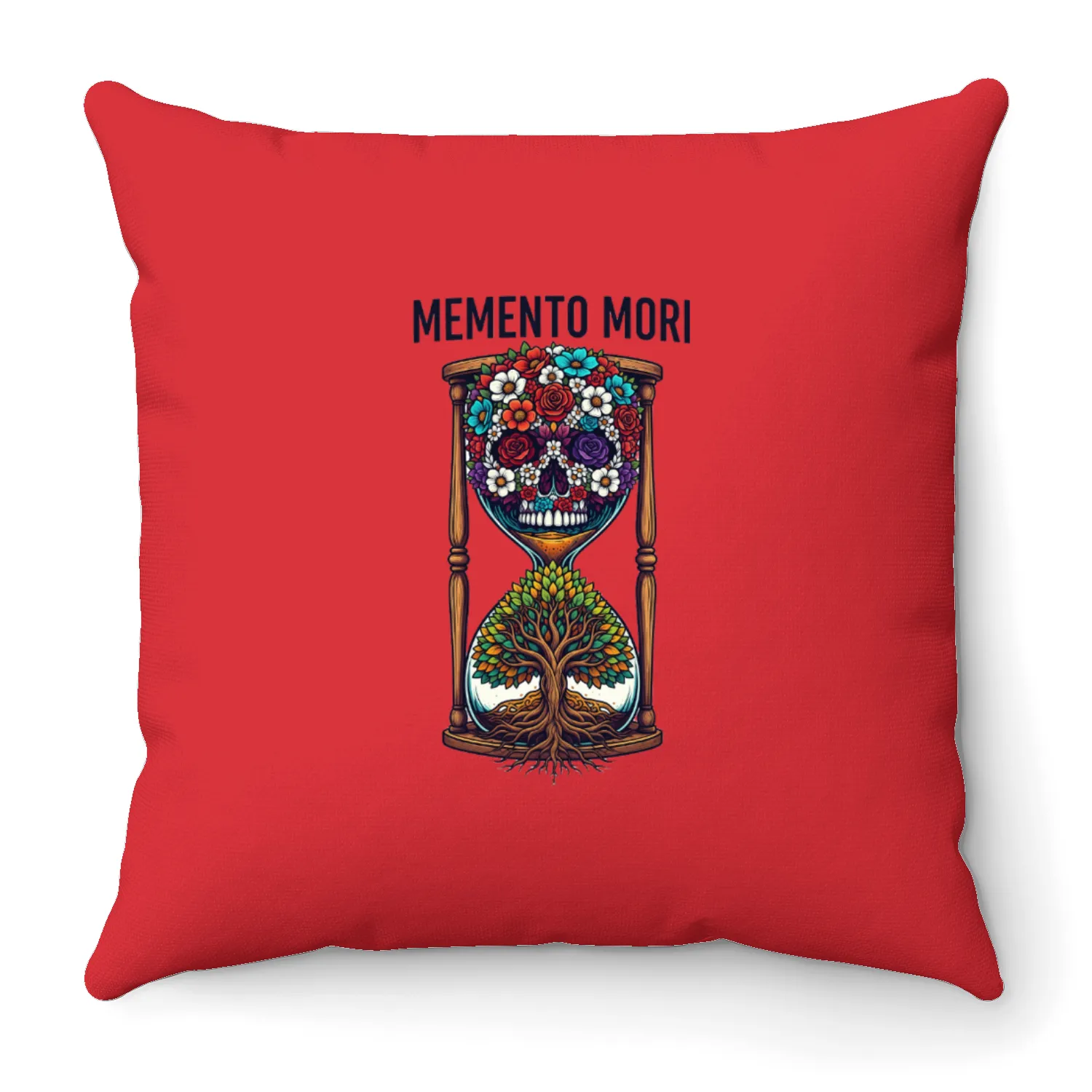 Memento Mori - Remember You Must Die Throw Pillows