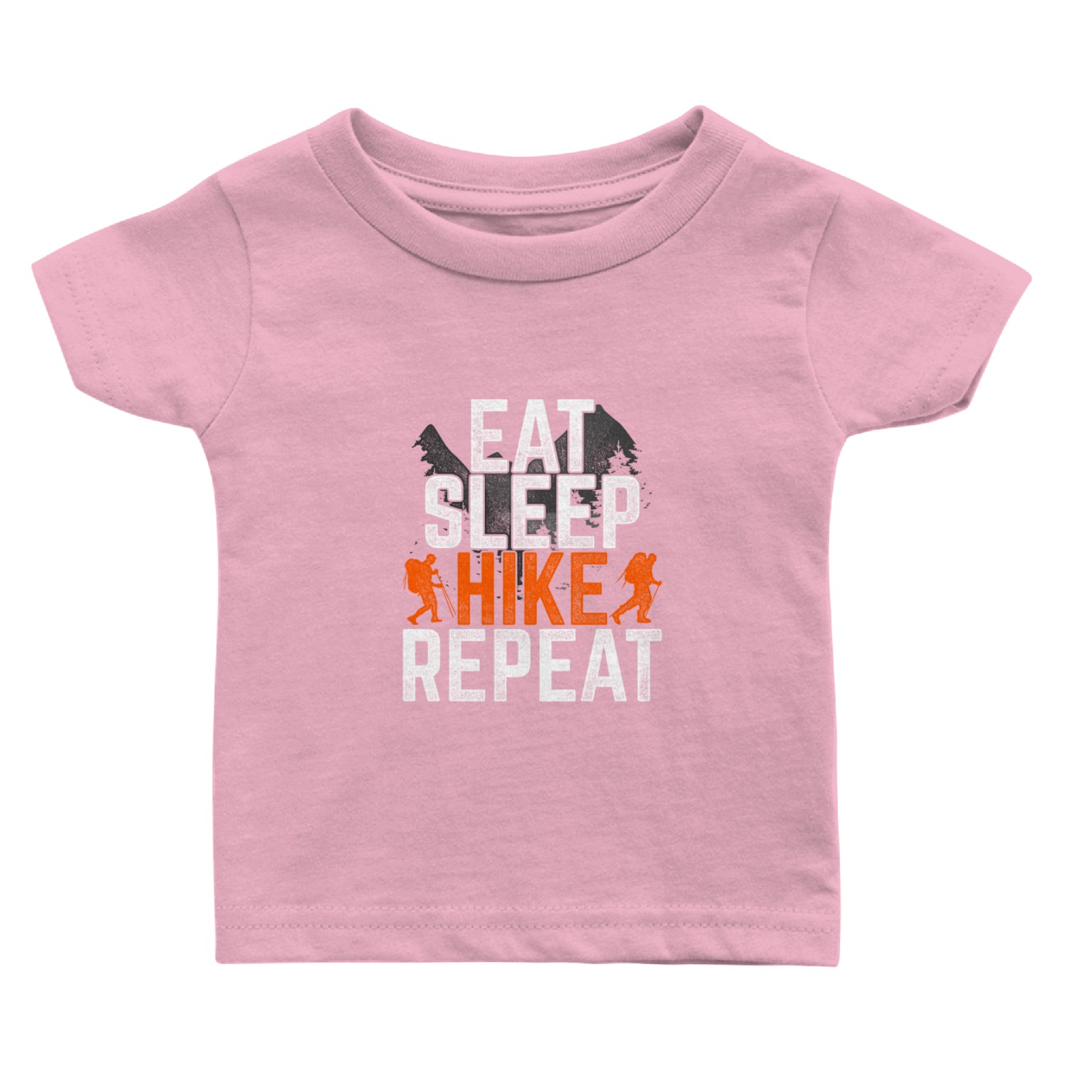 Hiking - Eat Sleep Hike Repeat Baby T Shirts