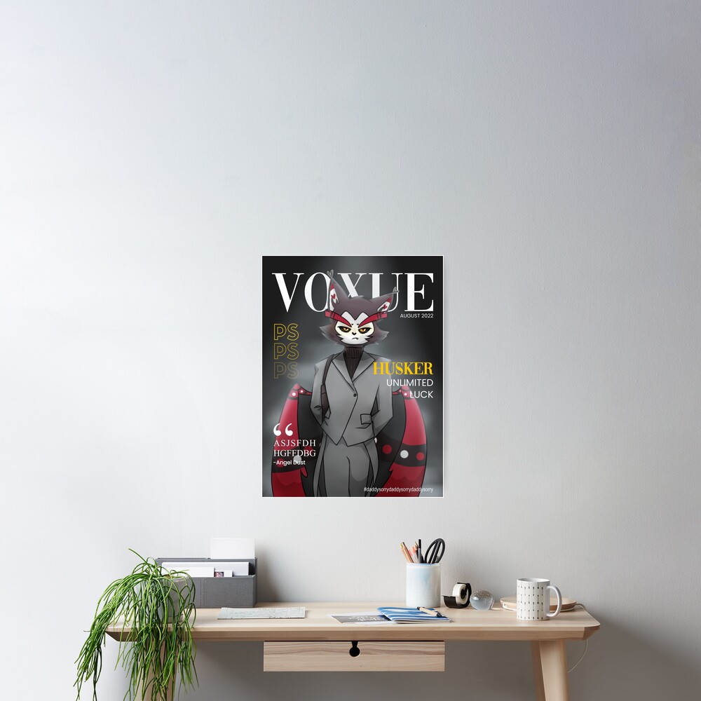 Husk Hazbin Hotel Voxue Magazine Cover Poster