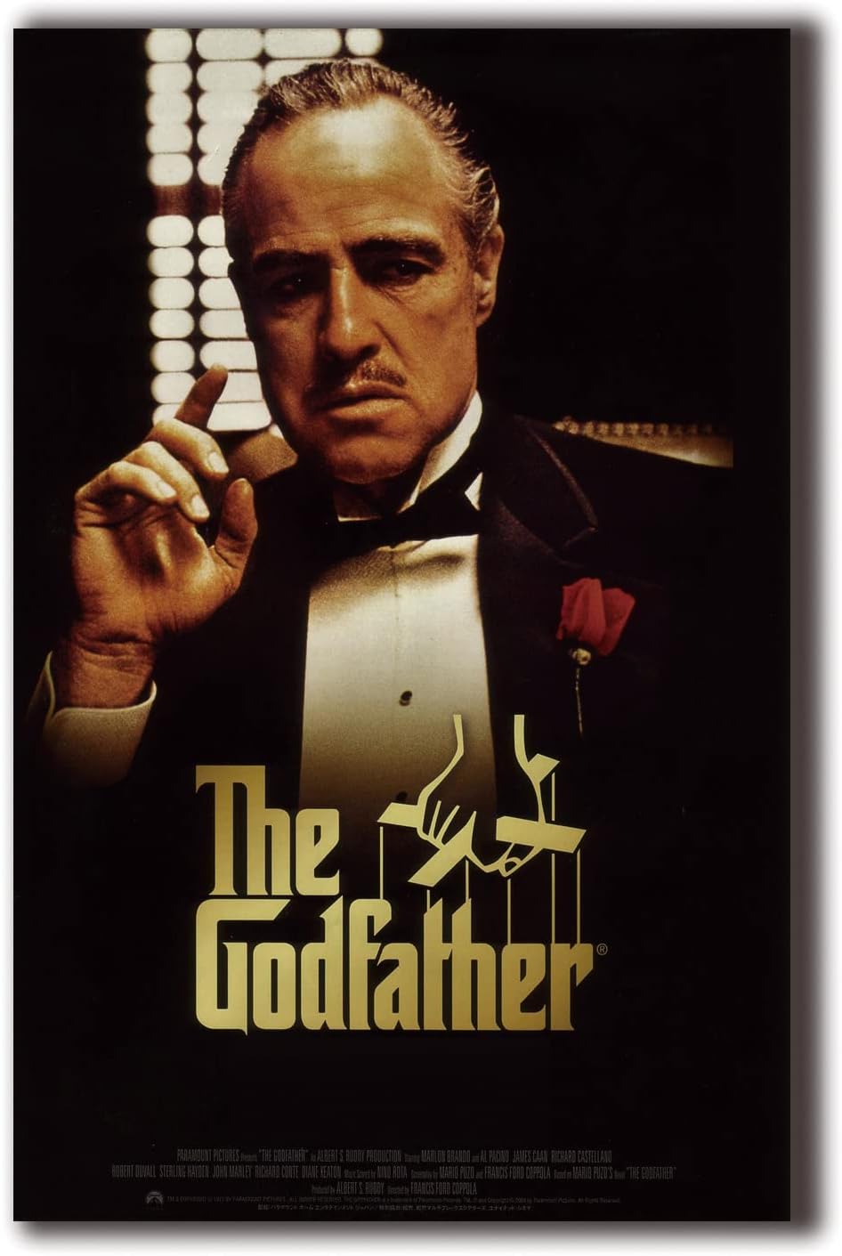 The Godfather Movie Poster Canvas Wall Art Frameless Home Decor