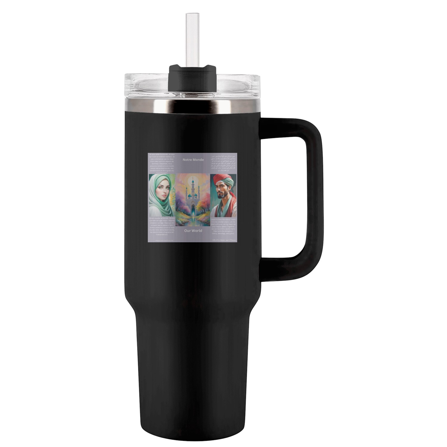 Our World Tumblers 40 Oz With Handle