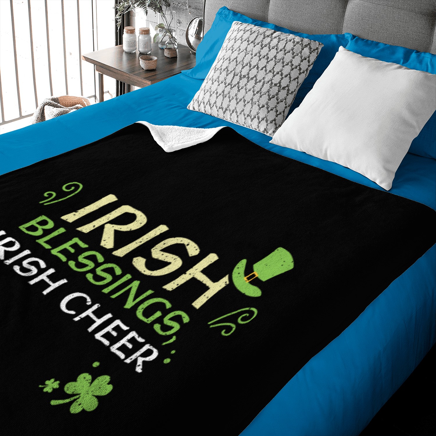 Irish blessings, Irish cheer Baby Blankets