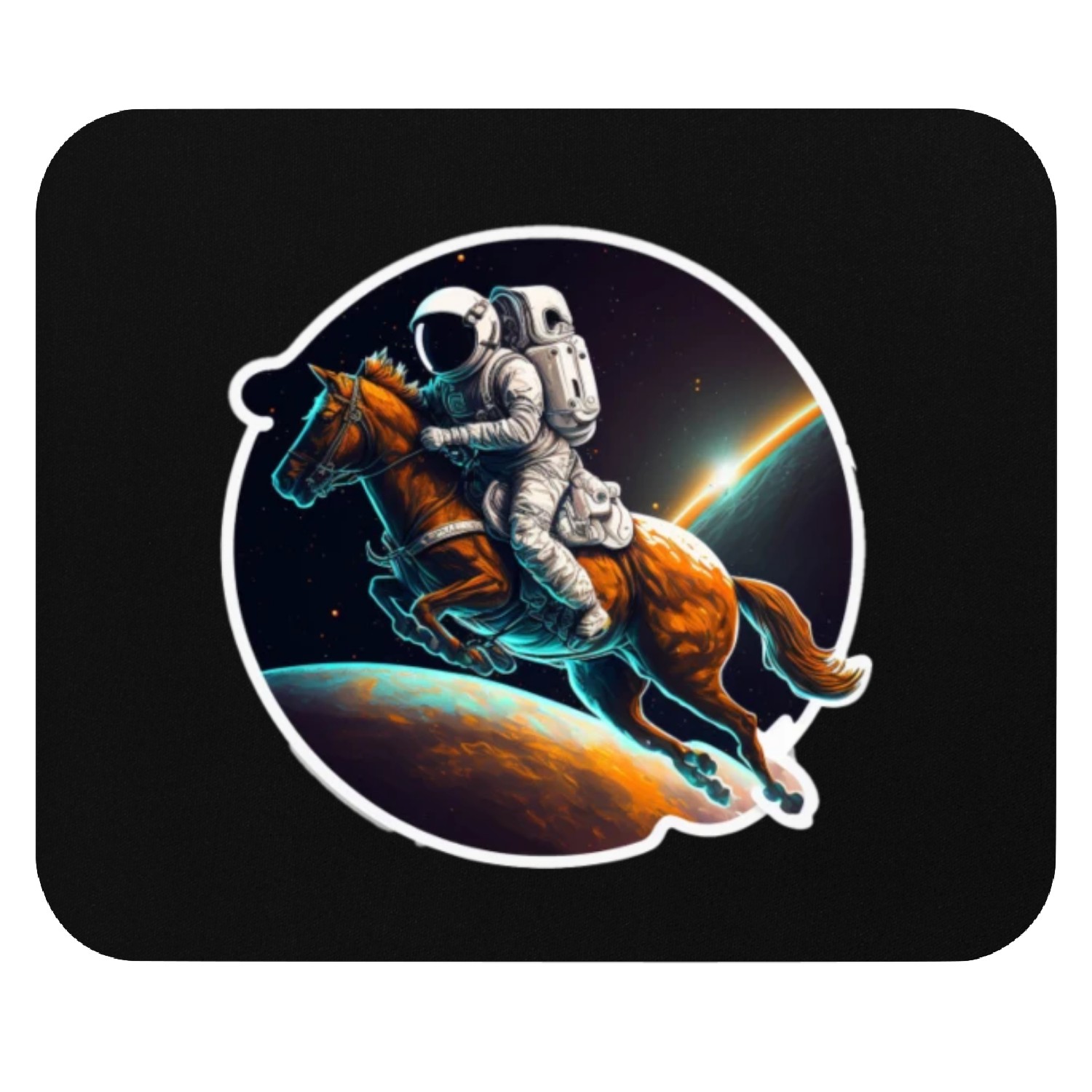 horse horses horse riding Mouse Pads