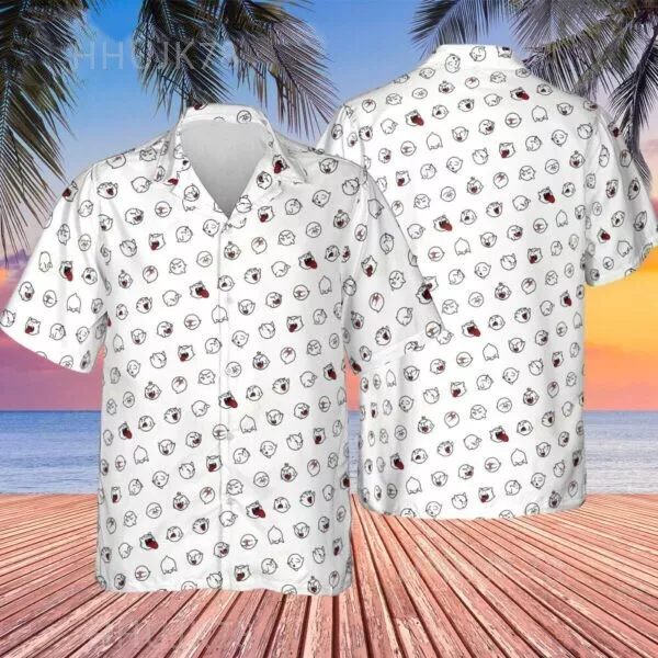 Super Mario Boo Pattern Hawaiian Shirt, Best Cute Halloween Gifts for Everyone