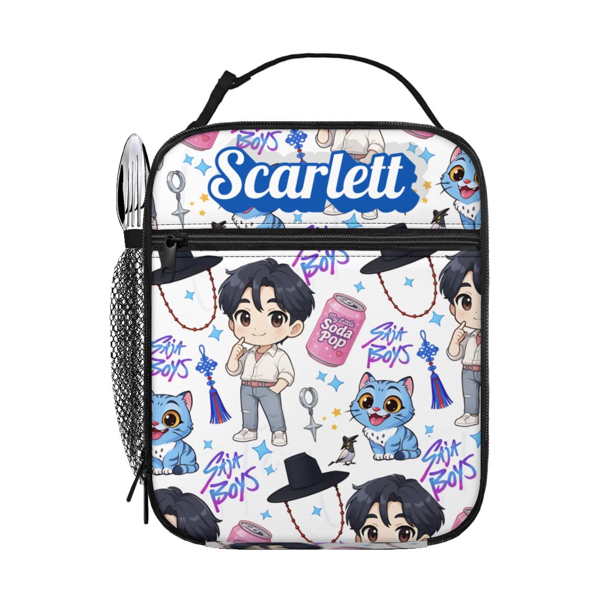 Kpop Demon Hunter Lunch Bag | Saja Boys Lunch Tote | Gift for Kpop Fans