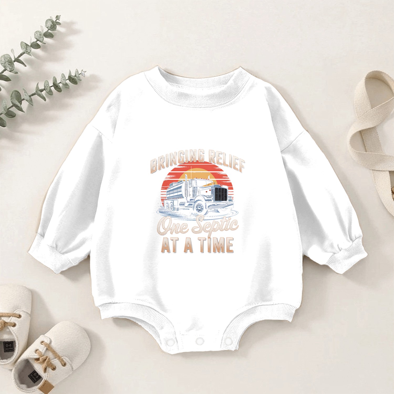 Septic Tank Installer Bringing Relief Baby Romper Sweatshirts