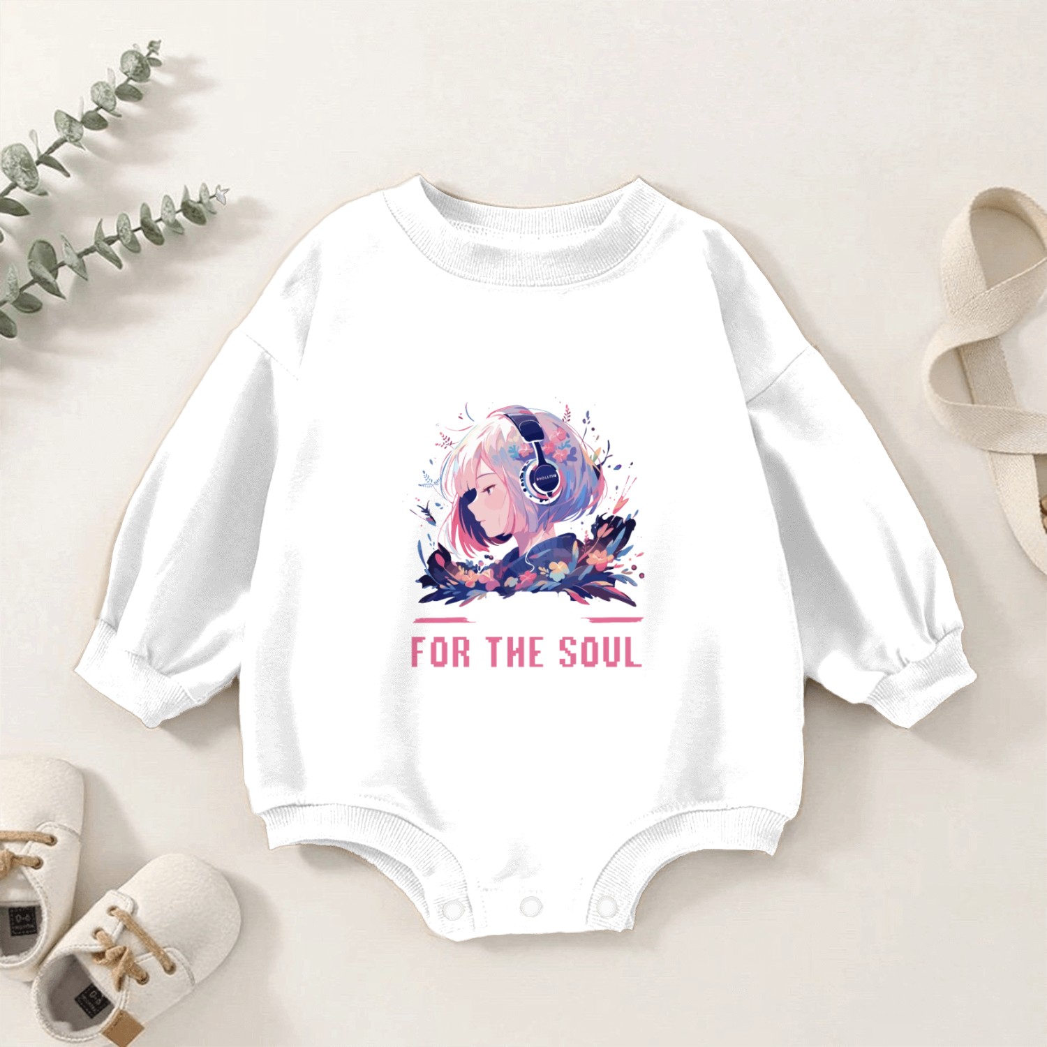 Lofi Music Lover Low Fidelity Japanese Aesthetic Baby Romper Sweatshirts