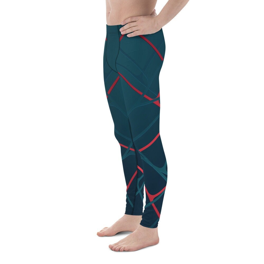 Altered Carbon Blue and Red Men's Leggings