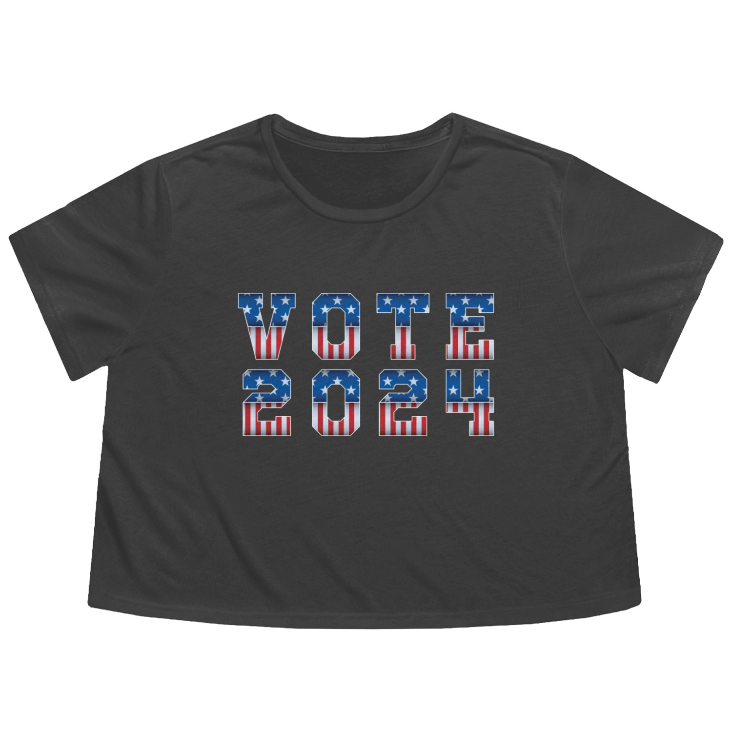 American Election - Vote 2024 Flowy Cropped Tees