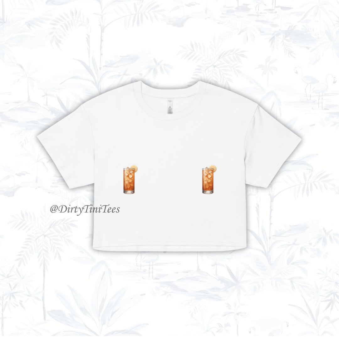 Long Island Iced Tea Tini Nips Crop Top Bachelorette Party Best Friend Birthday Gift Group Halloween Costume