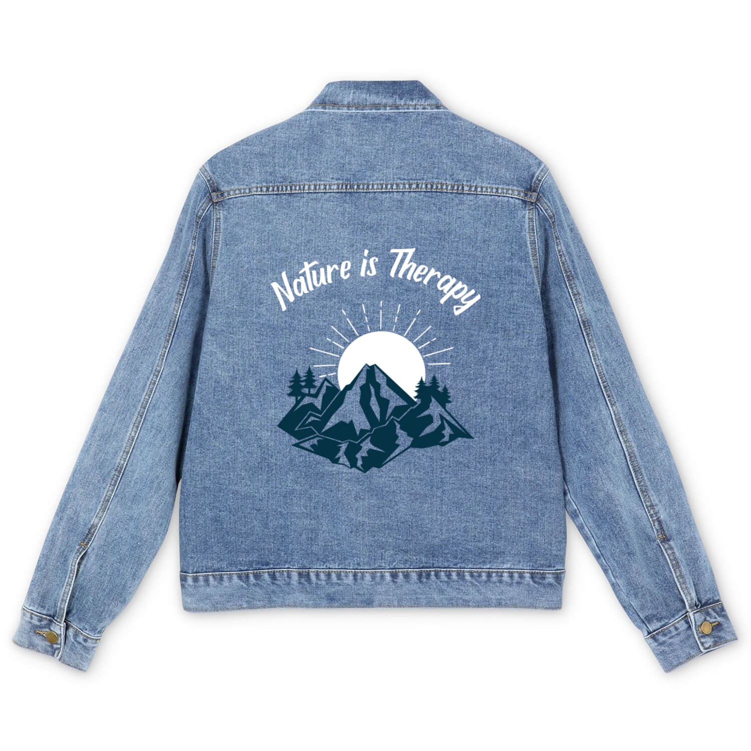 Nature Is Therapy Men's Denim Jackets