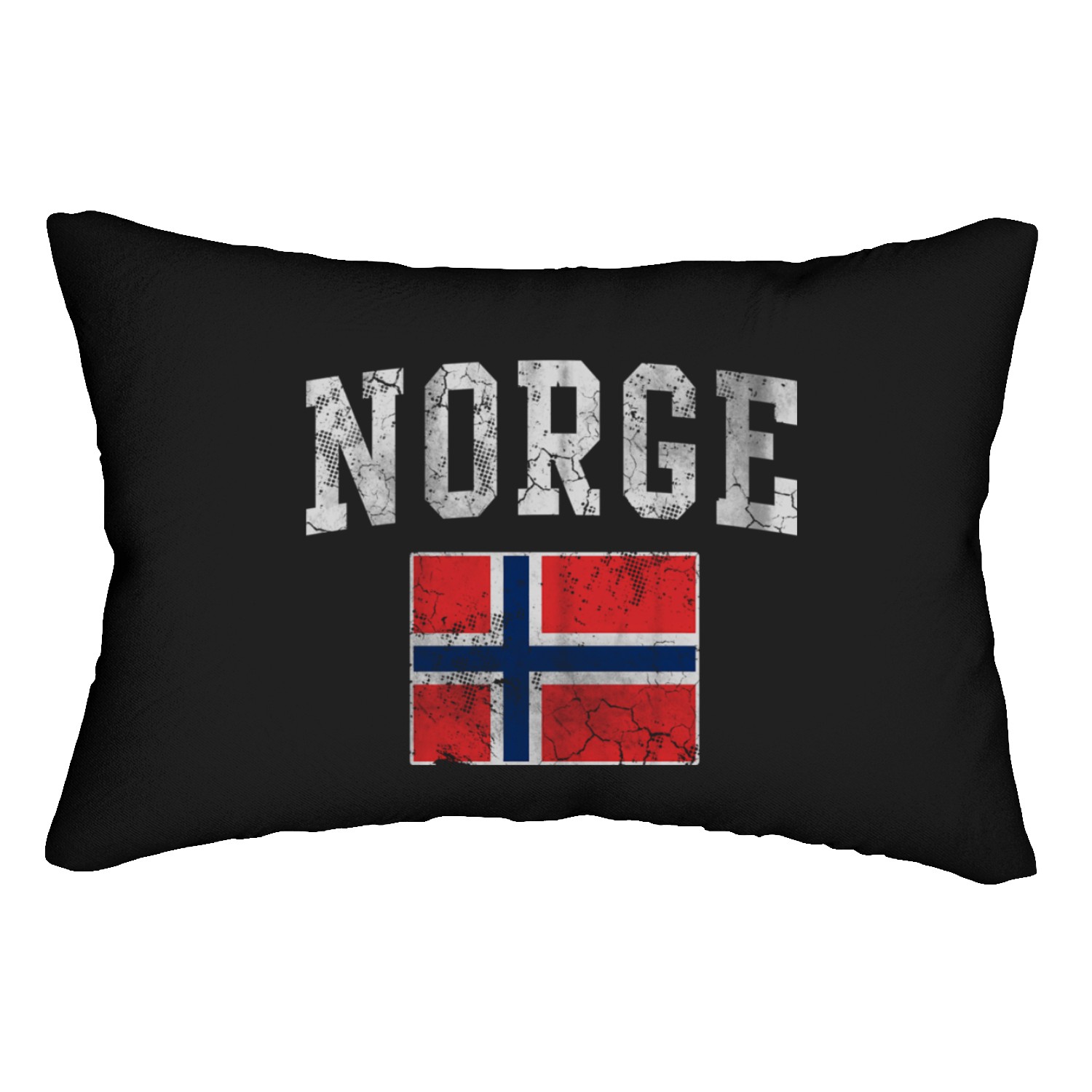 Norge Flag Norwegian Norway Distressed s Lumbar Pillows