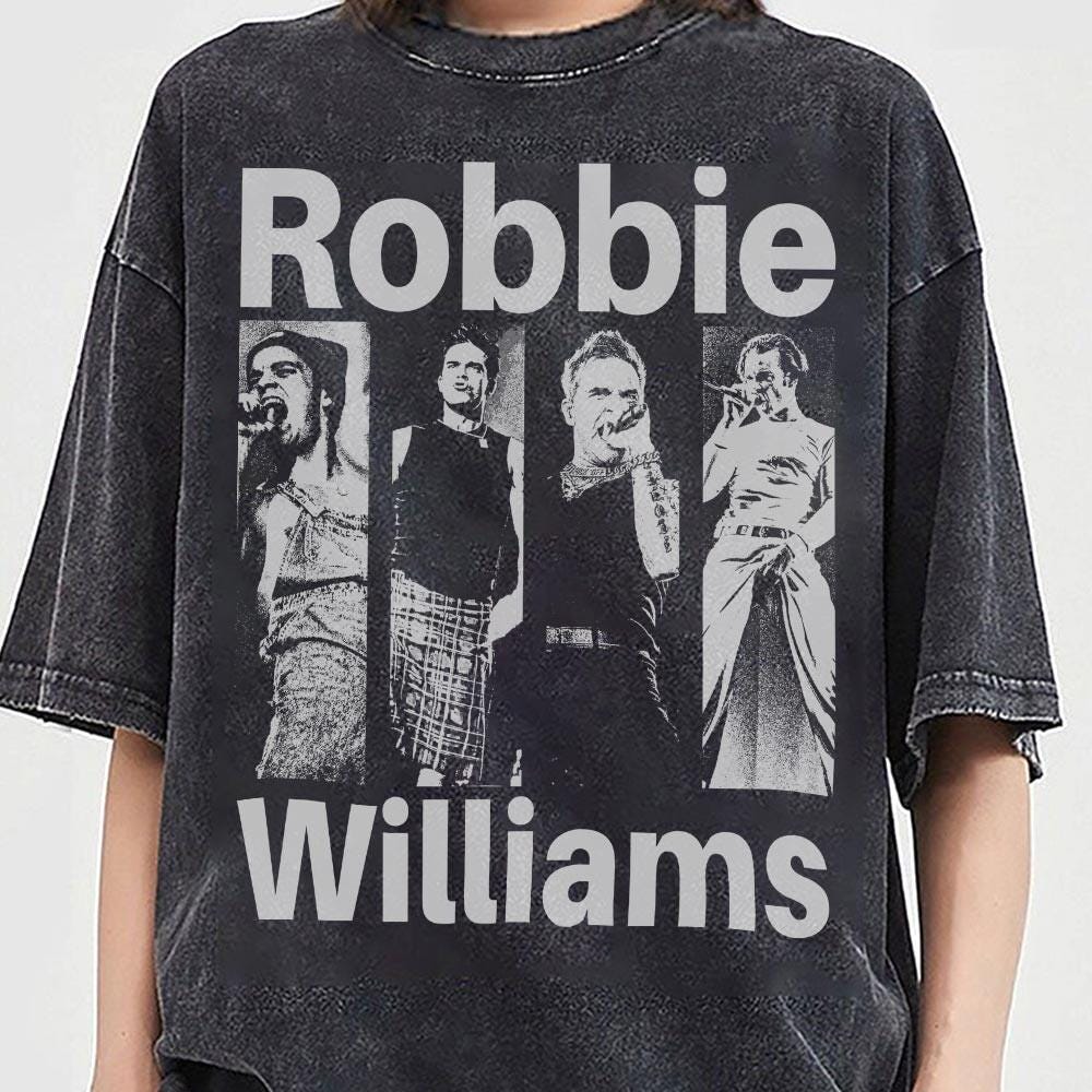 Robbie Williams Tour 2025 Vintage Shirt
