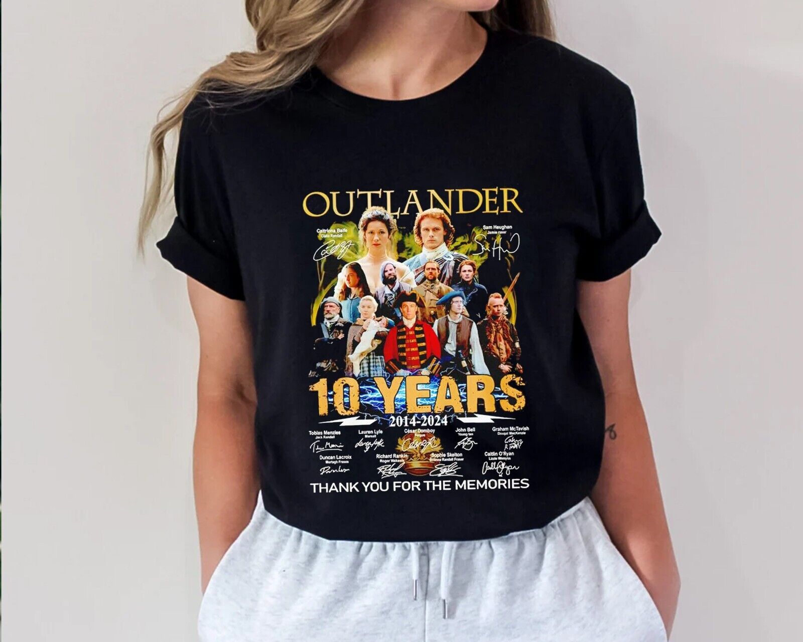 Outlander 10 Years 2014-2024 Thank You Shirt, Fan Gift
