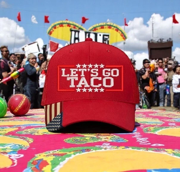 Let's Go Taco Hat - Funny Embroidered Adjustable Baseball Cap