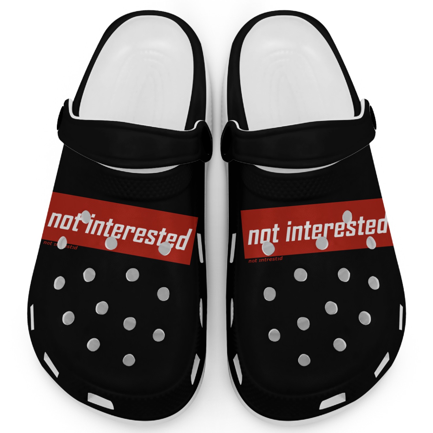 not interested Clogs