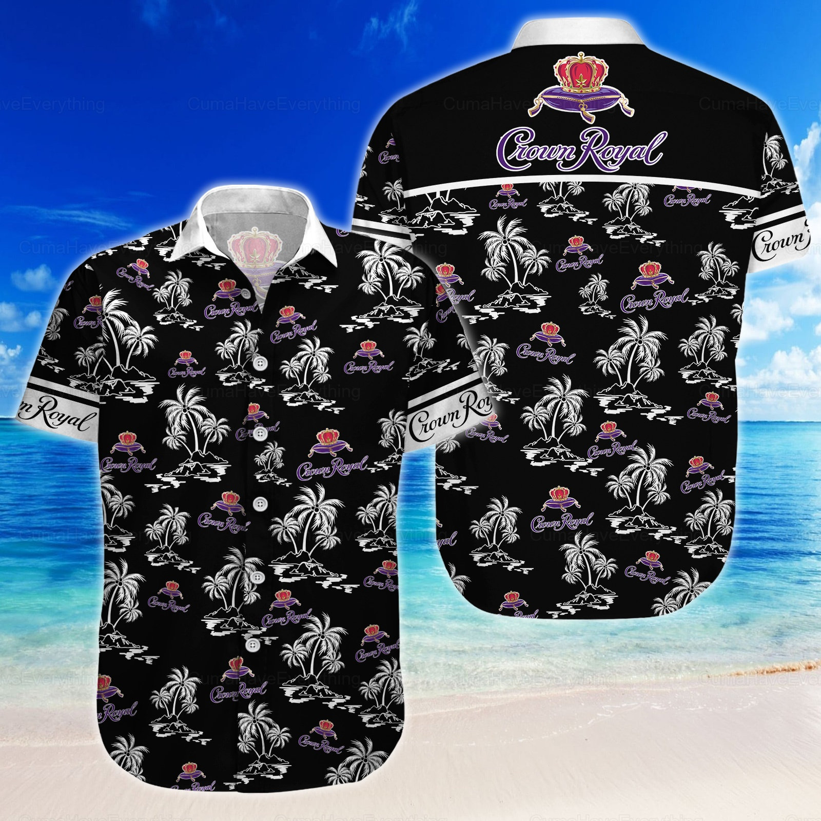 Crown Royal Button Shirt, Crown Royal Hawaiian Shirt, Shirt For Men, Father's day gift
