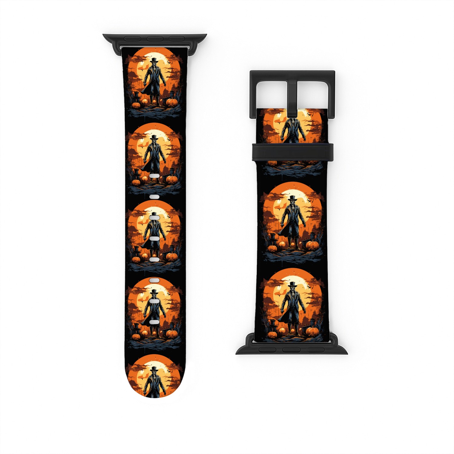 Spooky Cowboy Halloween Scary Sheriff Costume Watch Bands For Apple Watch