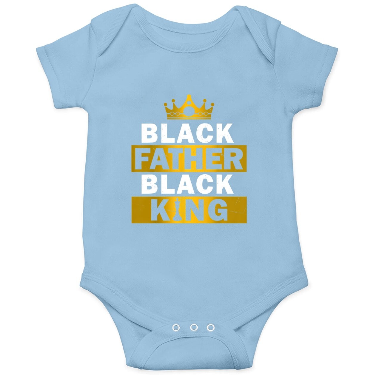 Black Father Black King African American Baby Bodysuit