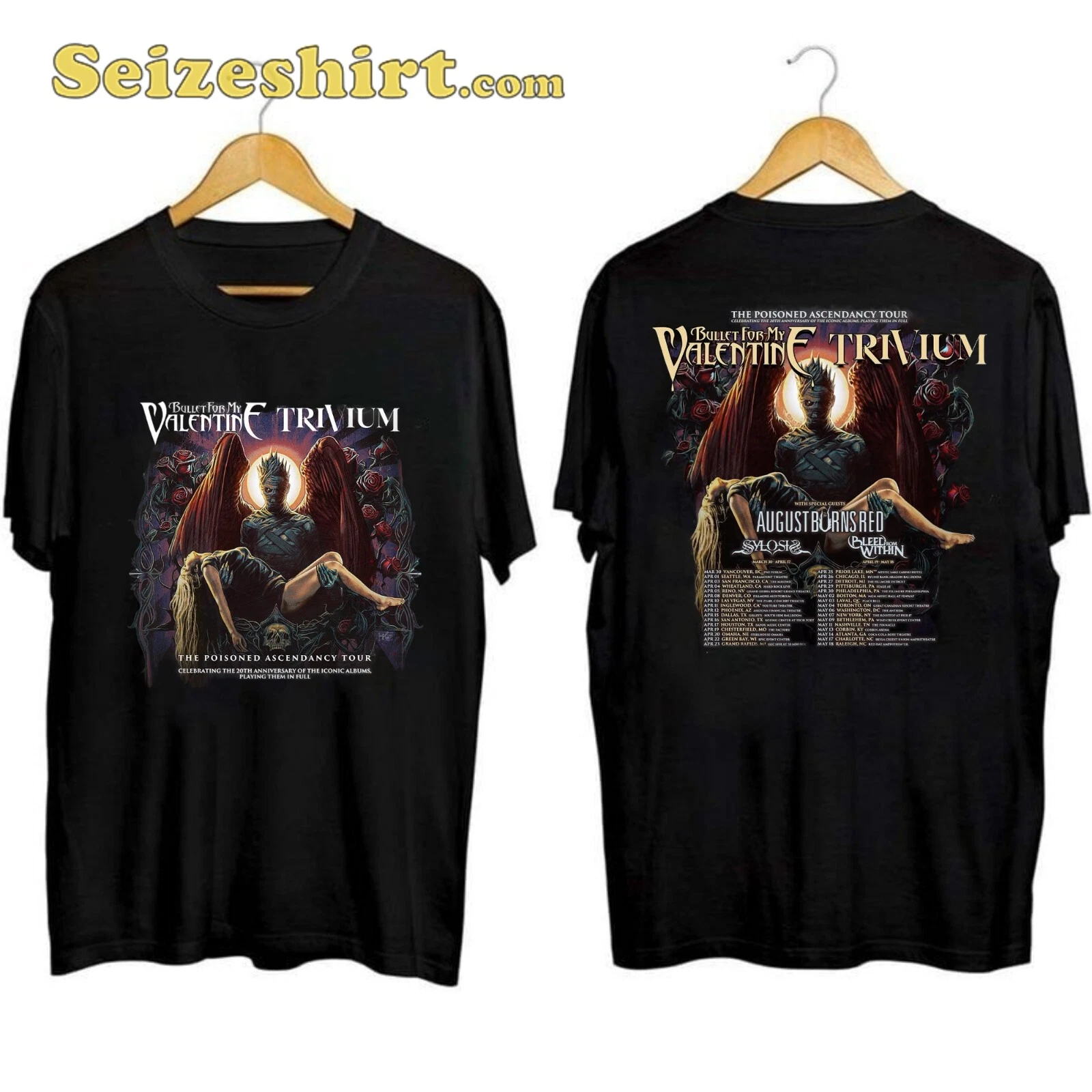 Trivium and Bullet For My Valentine The Poisoned Ascendancy Tour 2025 T-Shirt
