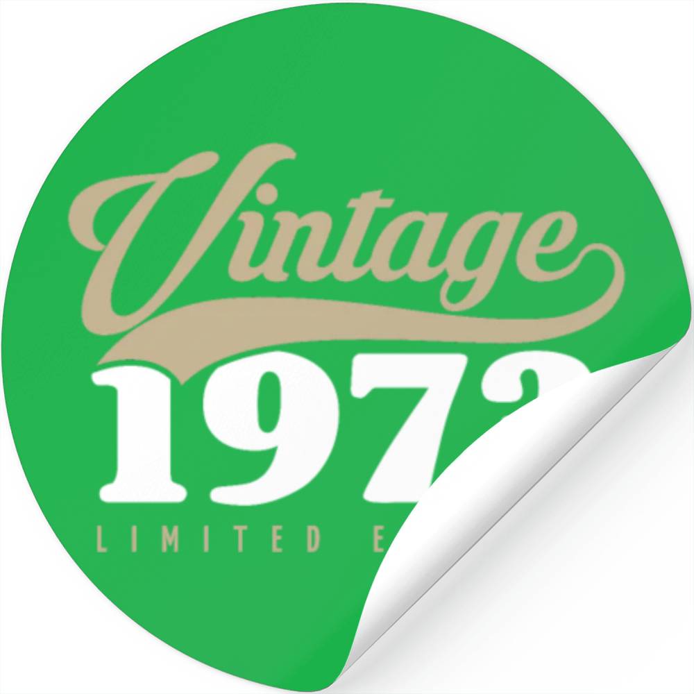 50 Years Vintage 1973 Retro 50th Birthday Stickers