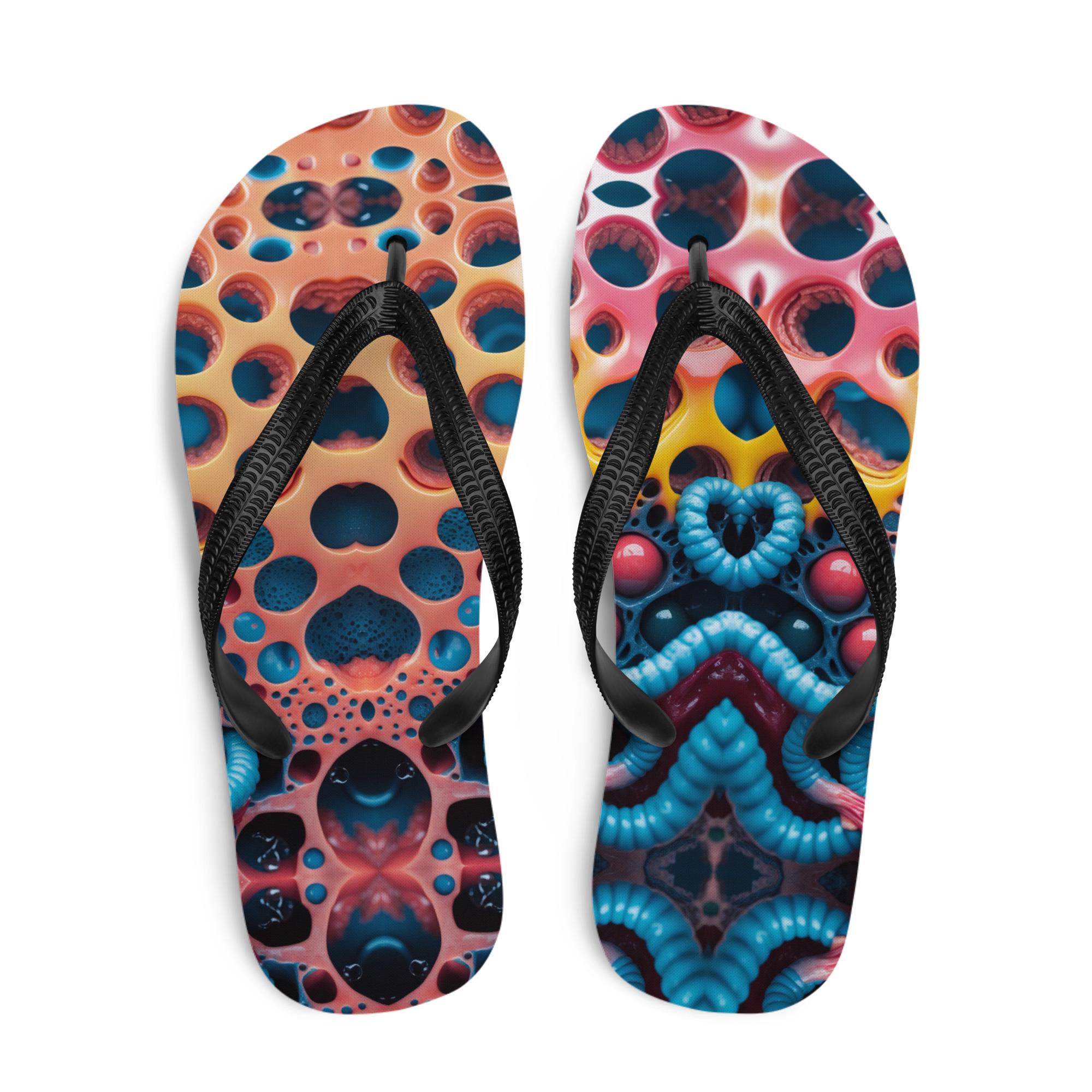 Alien Biohazard Skin Gross Out Flip-Flops