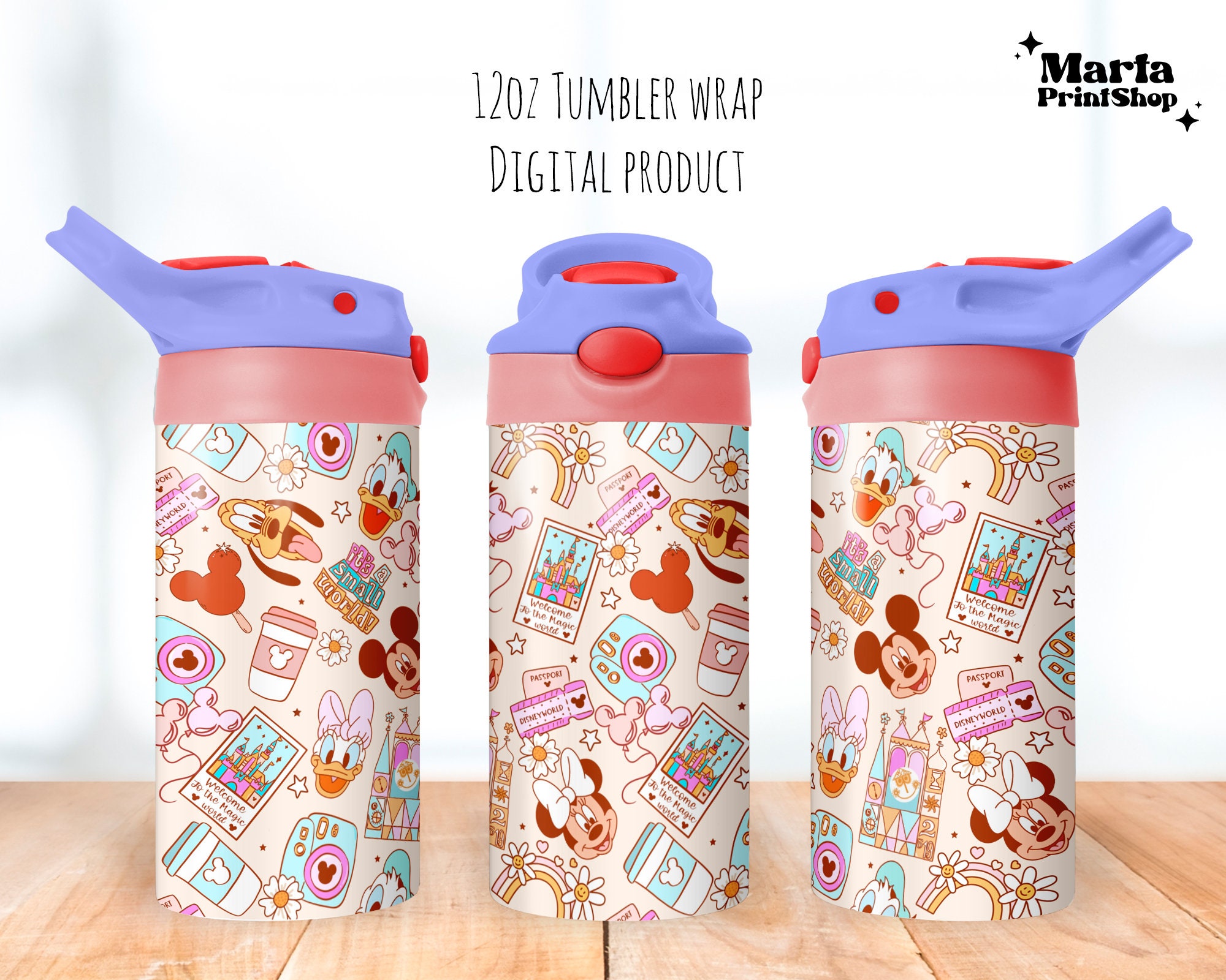 Magical Tumbler, Magical Snacks Sippy Cup 12oz, Flip Top Tumbler 12oz