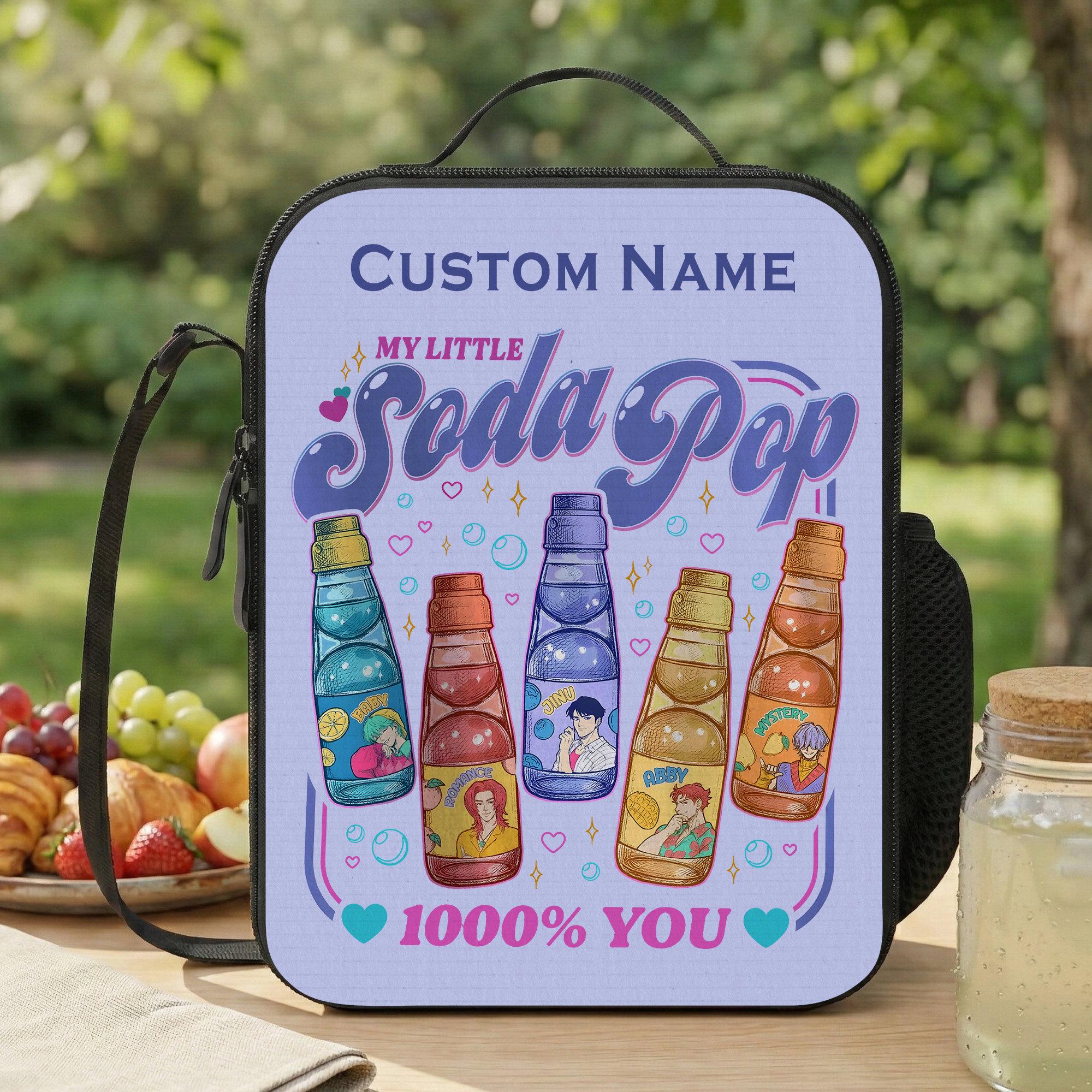 Custom Saja Boys Lunch Bag, Personalized Kpop Demon Hunters Lunch Box for School or Work, Picnic Lunch Bag