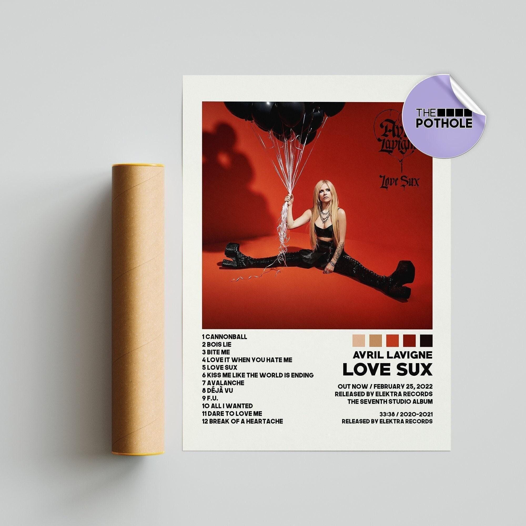 Avril Lavigne Posters / Love Sux Poster / Album Cover Poster, Poster Print Wall Art, Custom Poster, Home Decor, Avril Lavigne