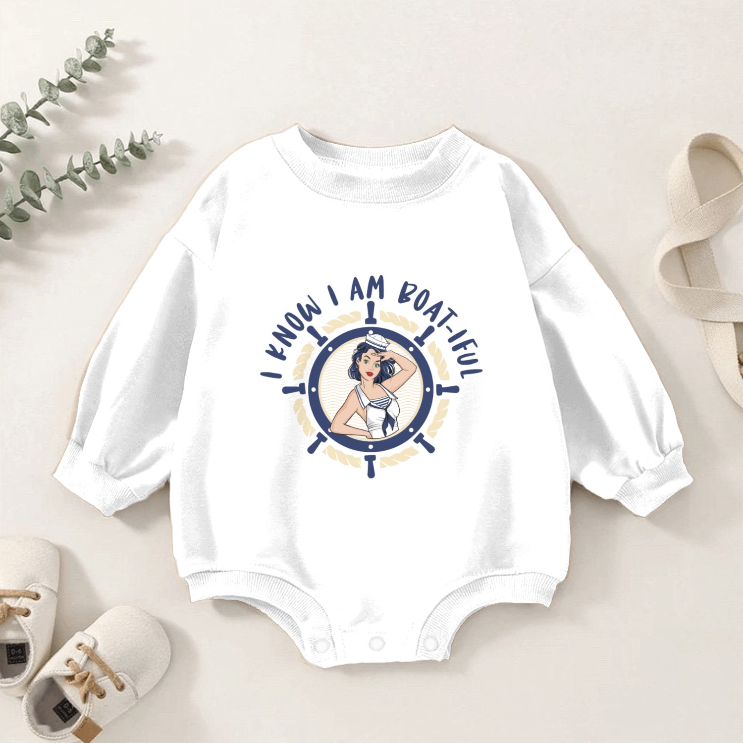 Sailing Anchor Sailboat Sailor Baby Romper Sweatshirts