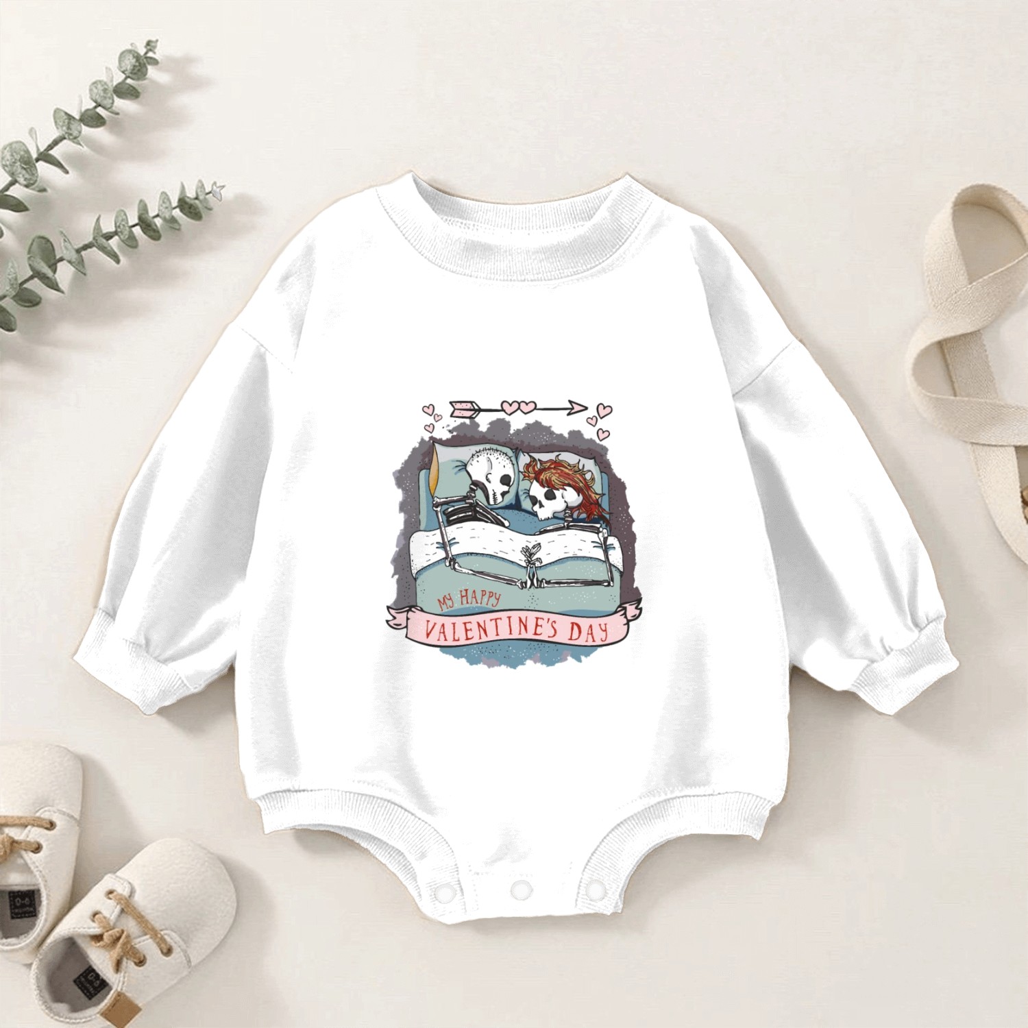 My Happy Valentines Day Baby Romper Sweatshirts