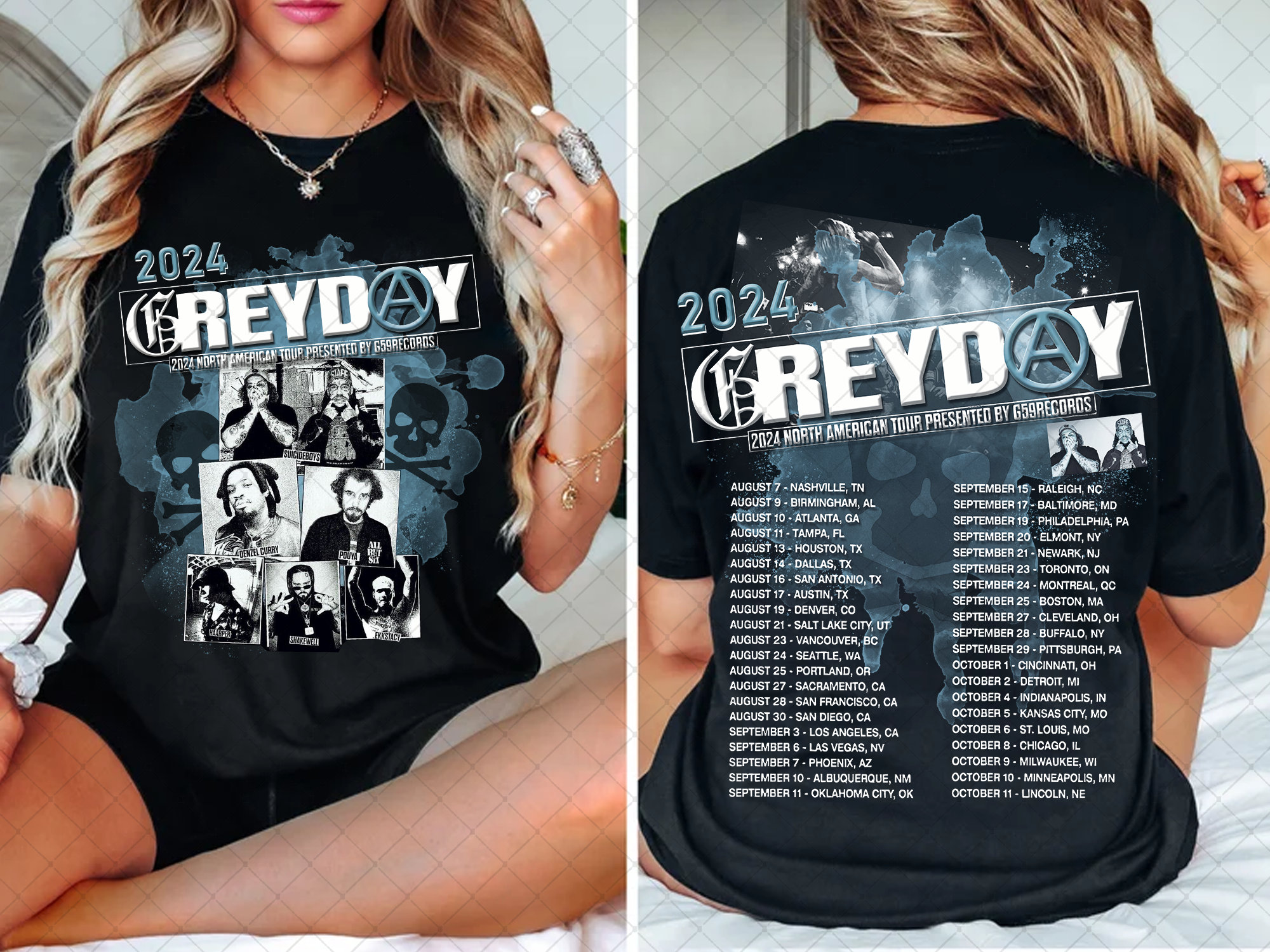 SUICIDEBOYS - Grey Day 2024 Tour Shirt, Suicideboys Band Fan Shirt, Suicideboys 2024 Concert Shirt, Grey Day 2024 Concert Shirt