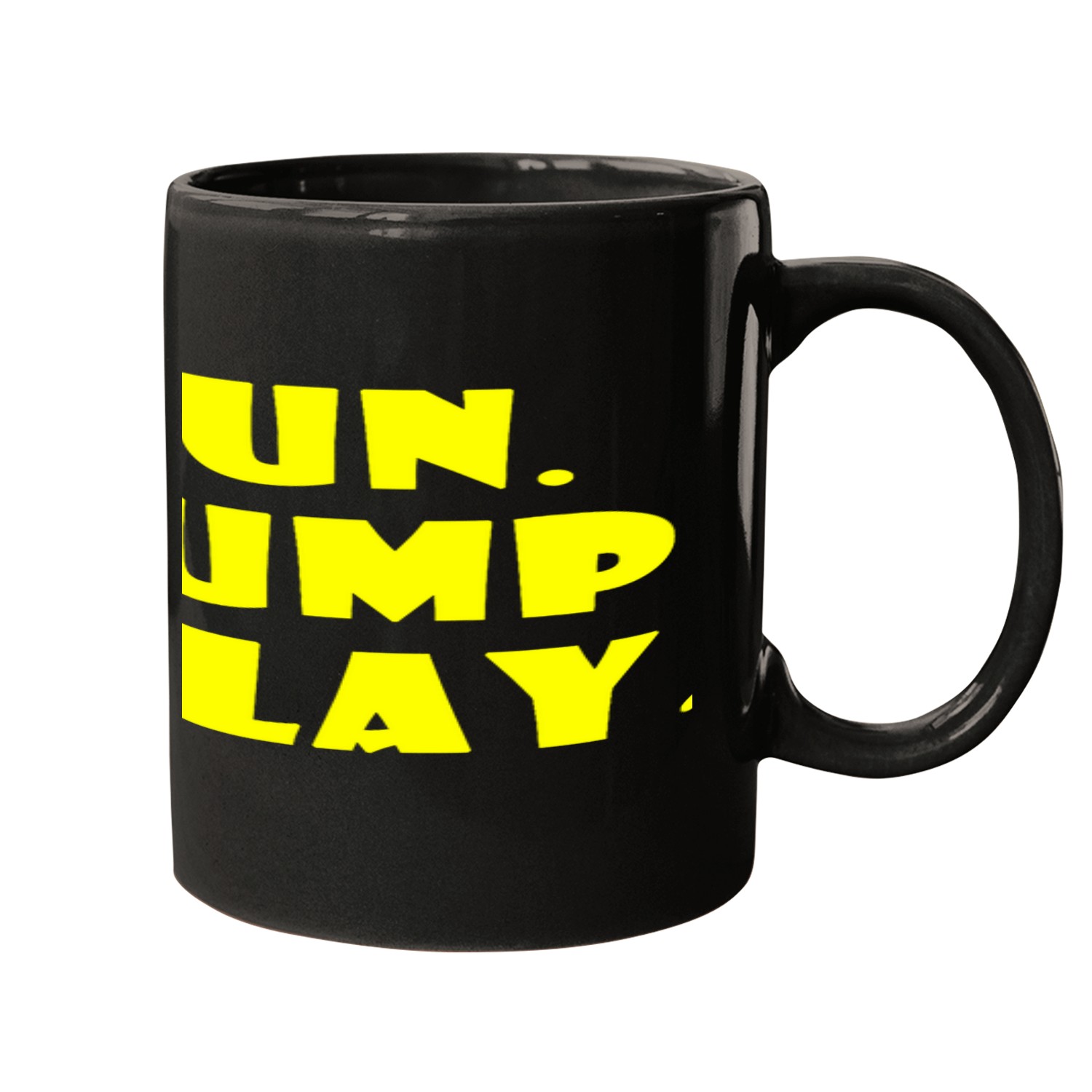 RUN JUMP PLAY Mugs